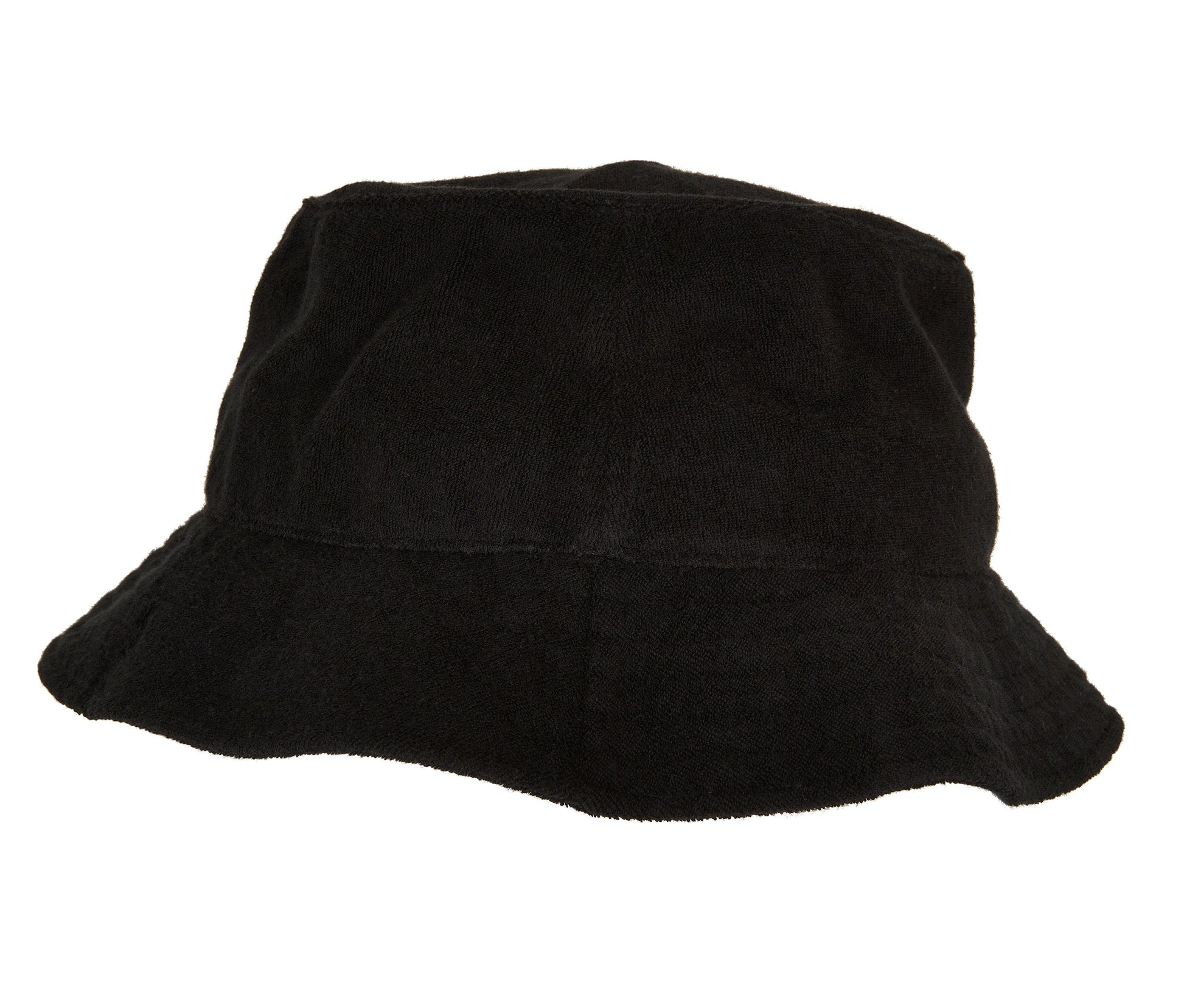 Frottee Bucket Hat - Black