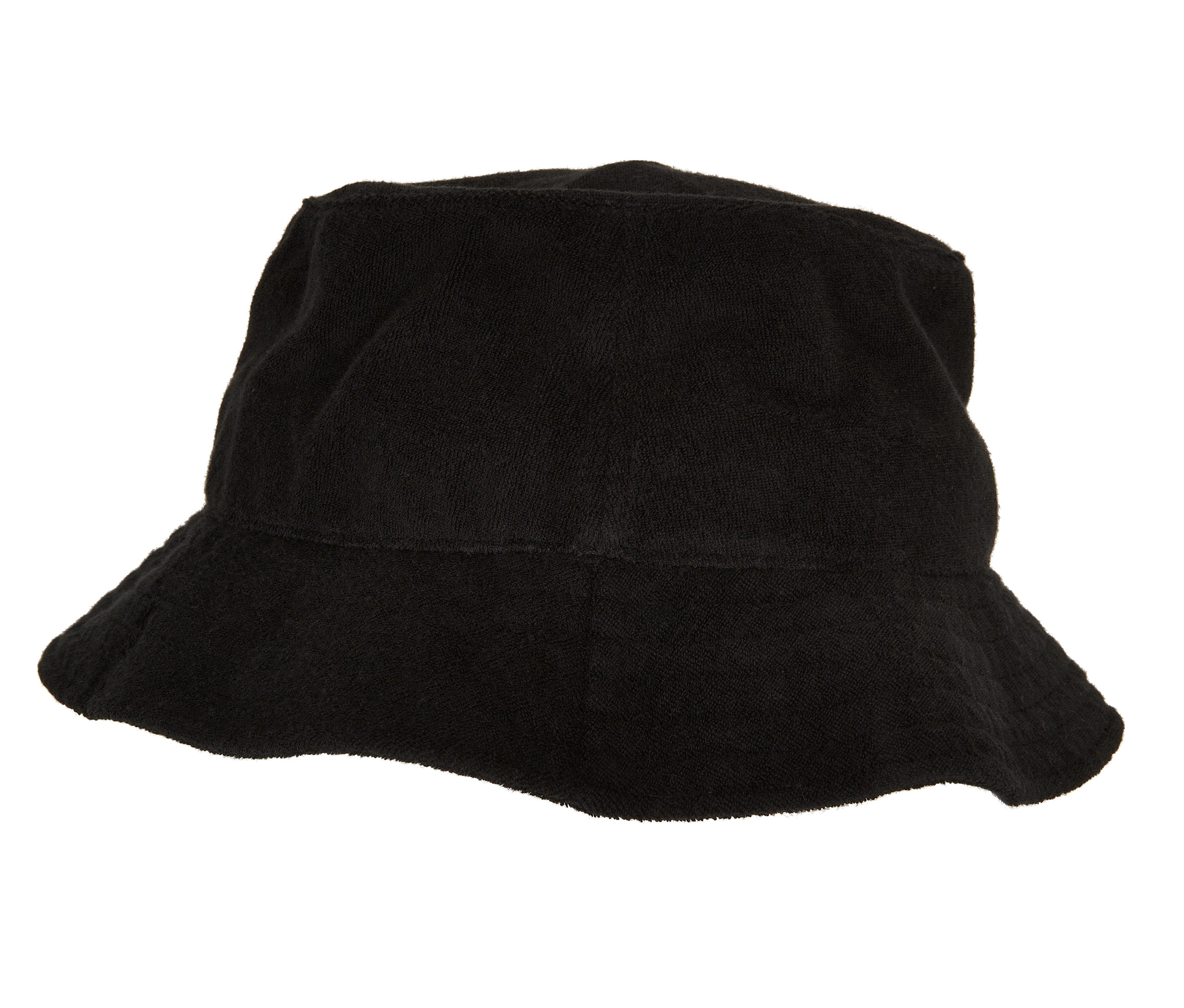 Frottee Bucket Hat - Black