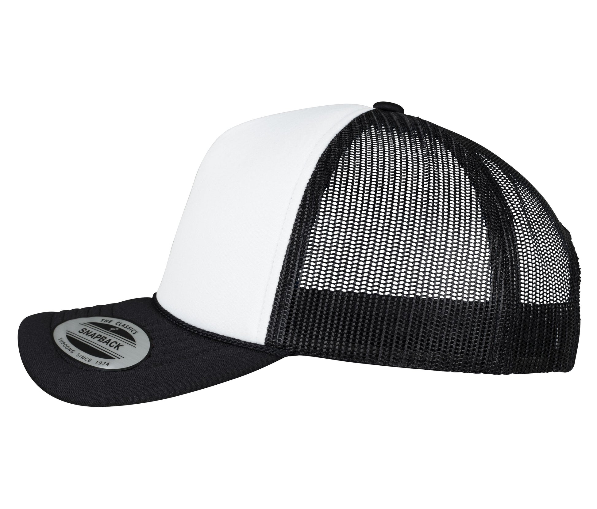 Casquette Style Trucker - Black / White / Black