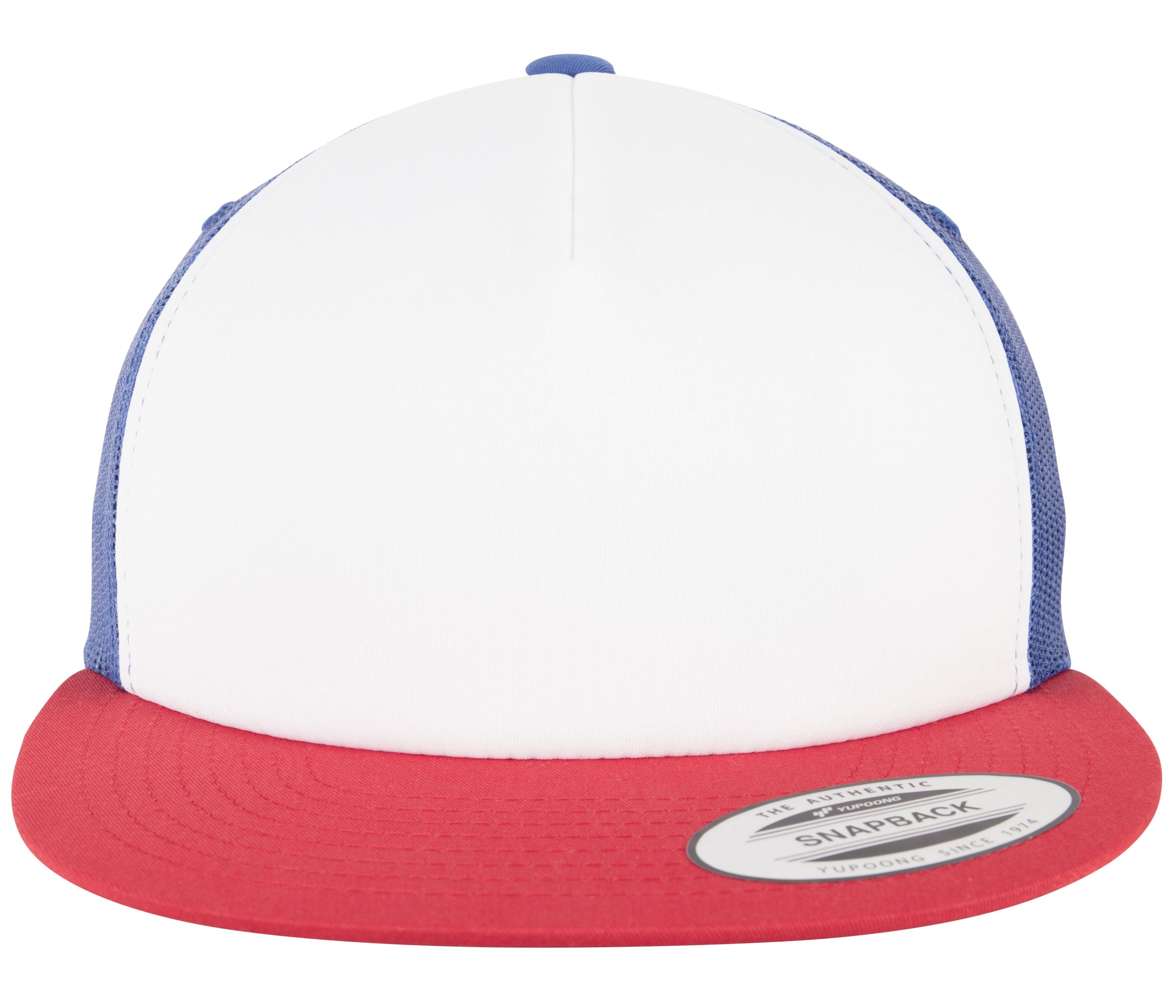 Casquette Américaine Visière Plate - Red / White / Royal