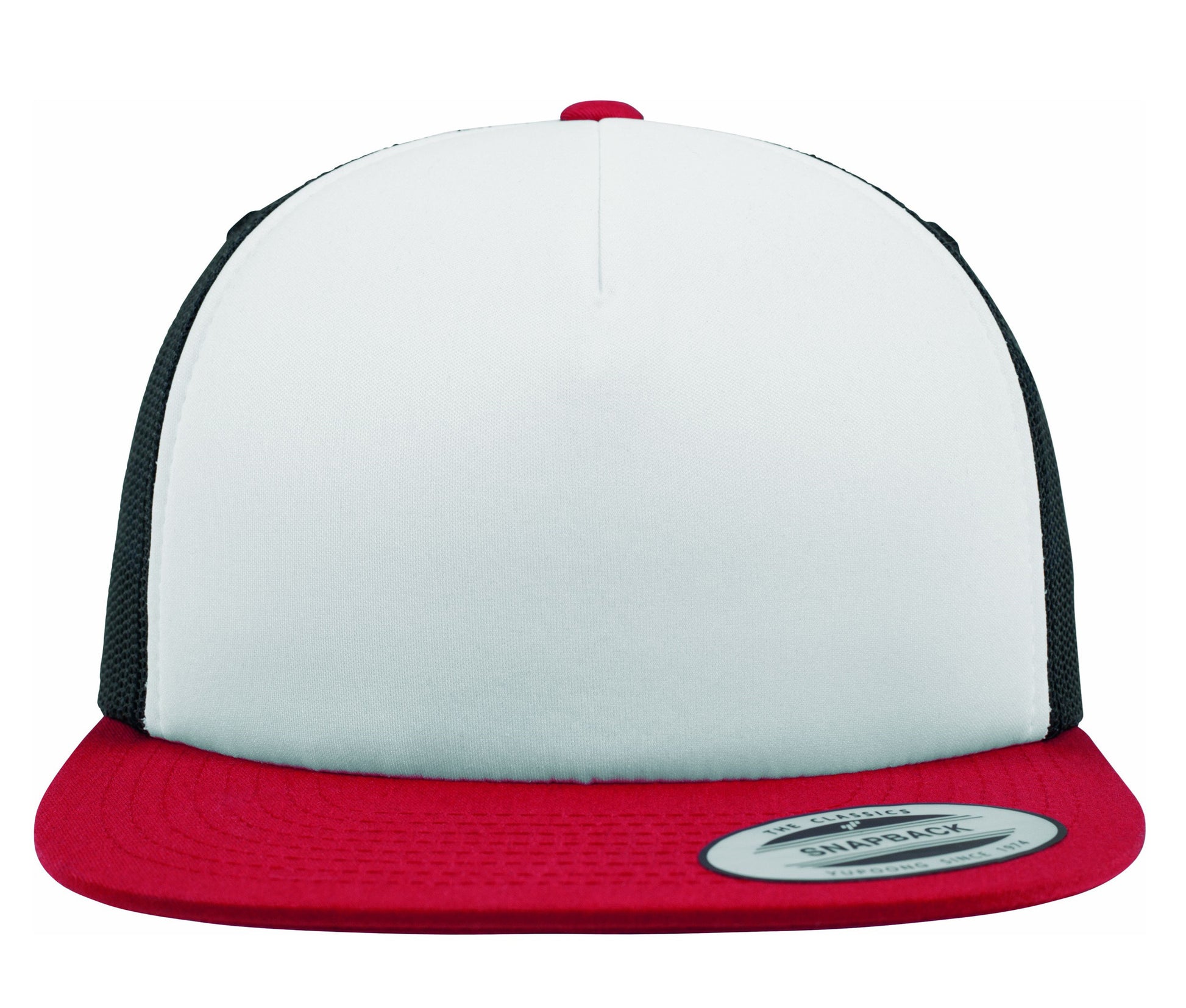 Casquette Américaine Visière Plate - Red / White / Black