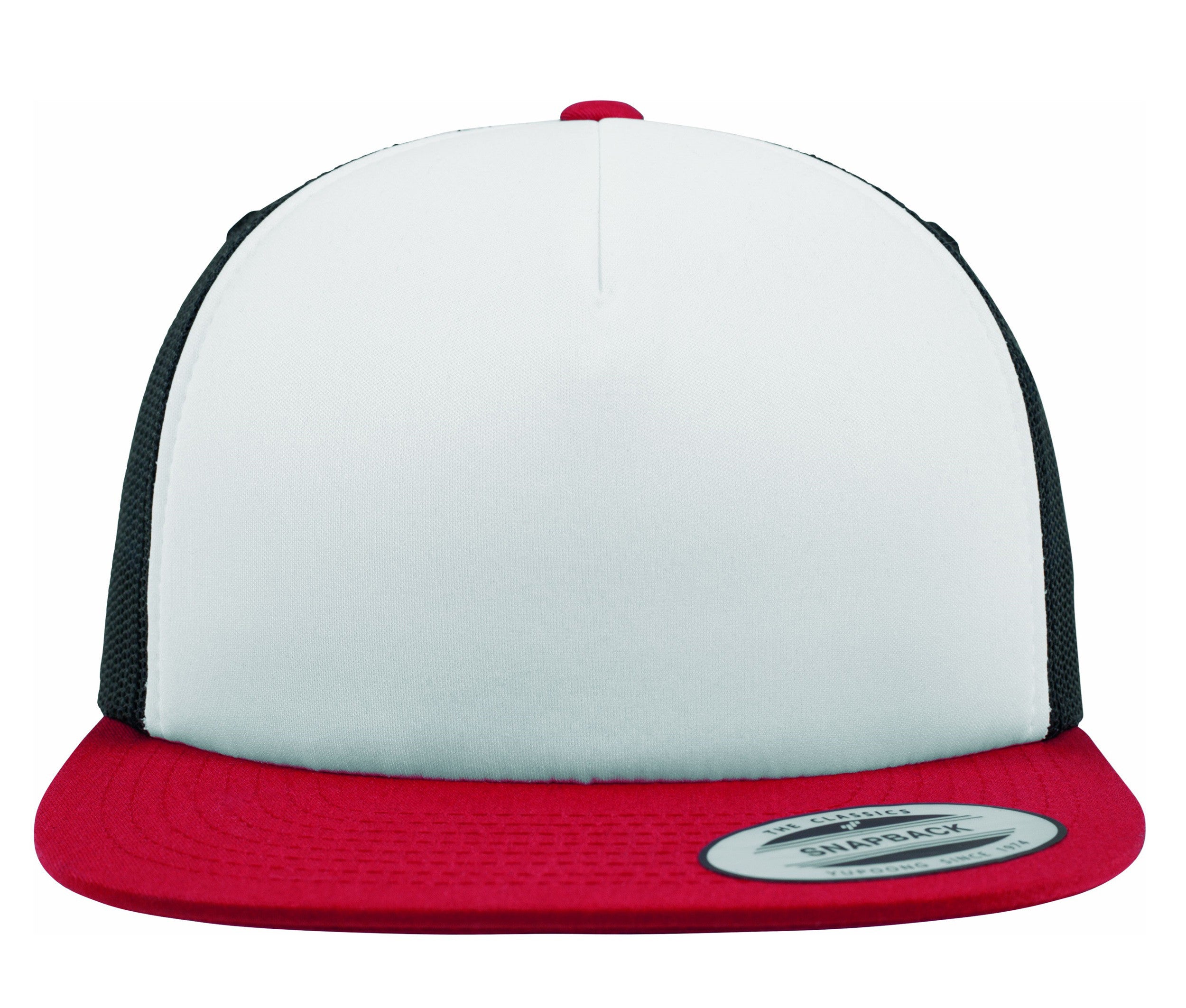 Casquette Américaine Visière Plate - Red / White / Black