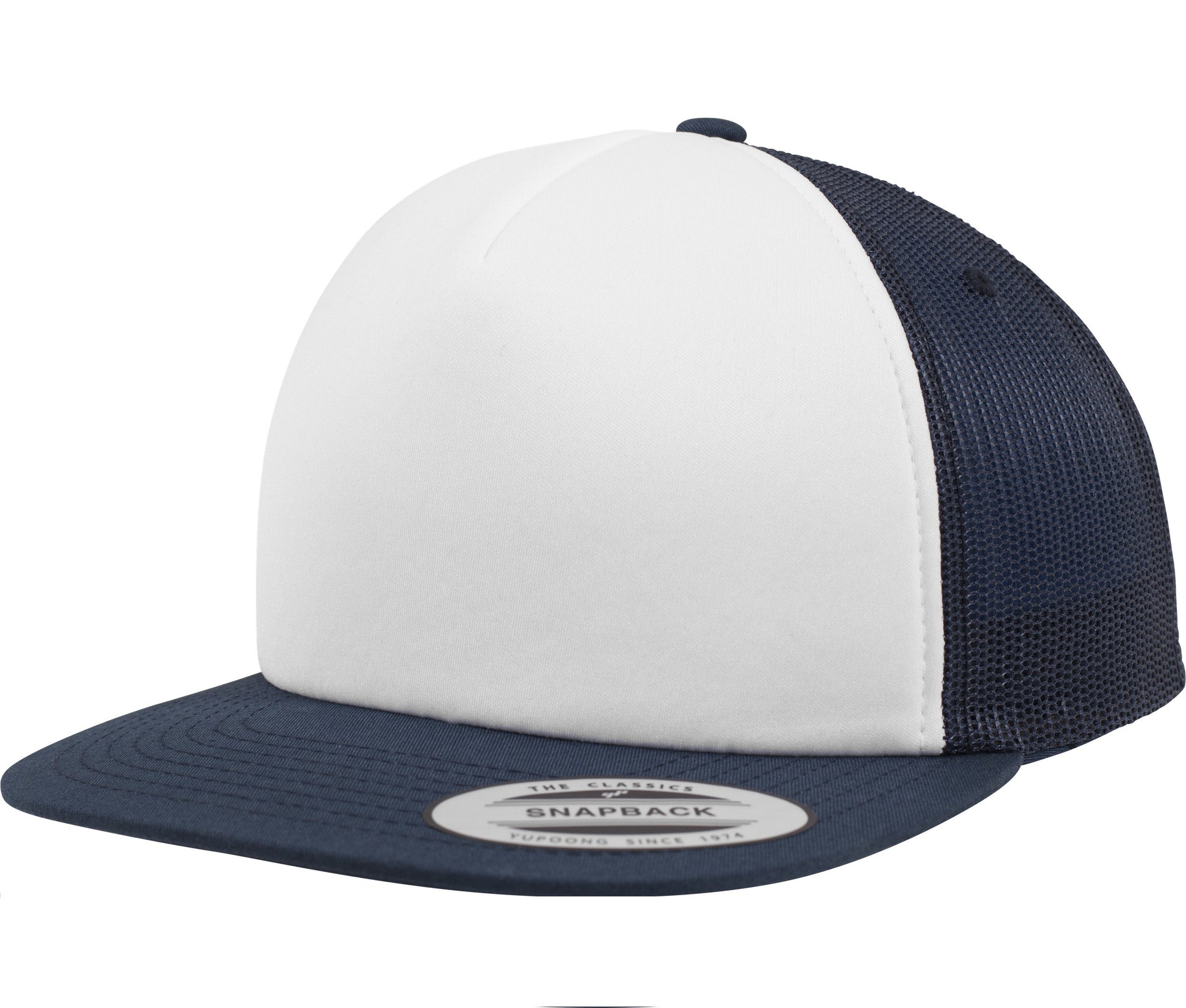 Casquette Américaine Visière Plate - Navy / White / Navy