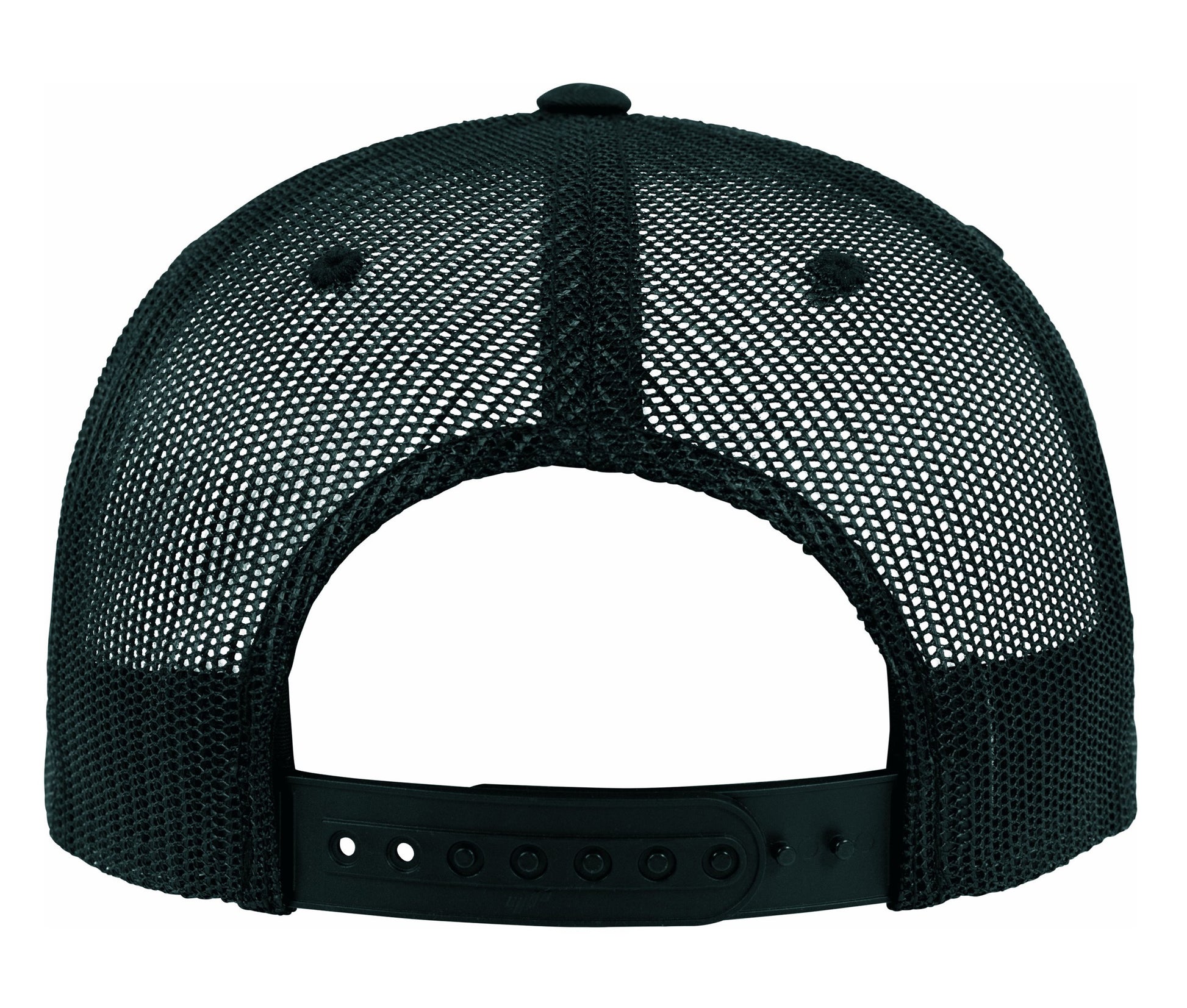 Casquette Américaine Visière Plate - Black / White / Black