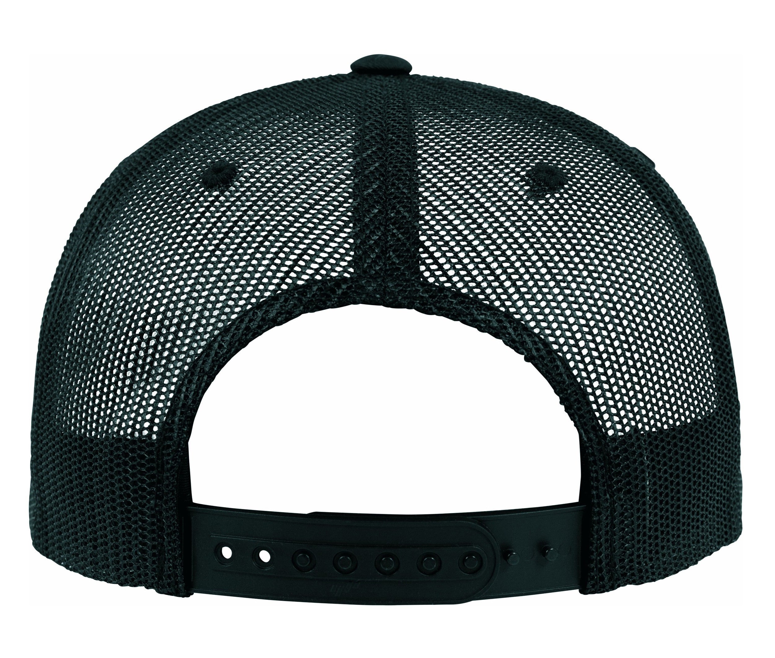 Casquette Américaine Visière Plate - Black / White / Black