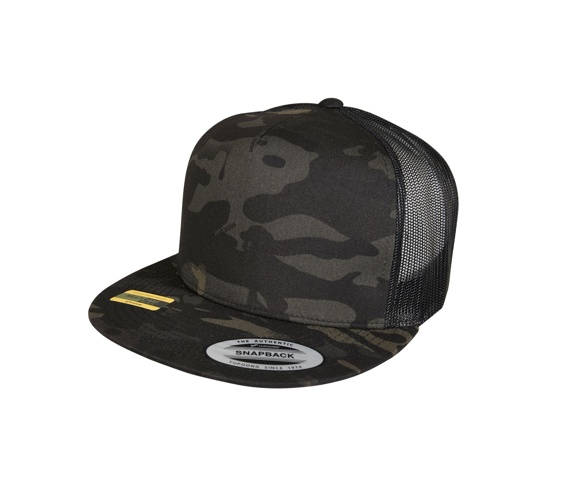 Casquette 5 Pans Style Trucker - Black