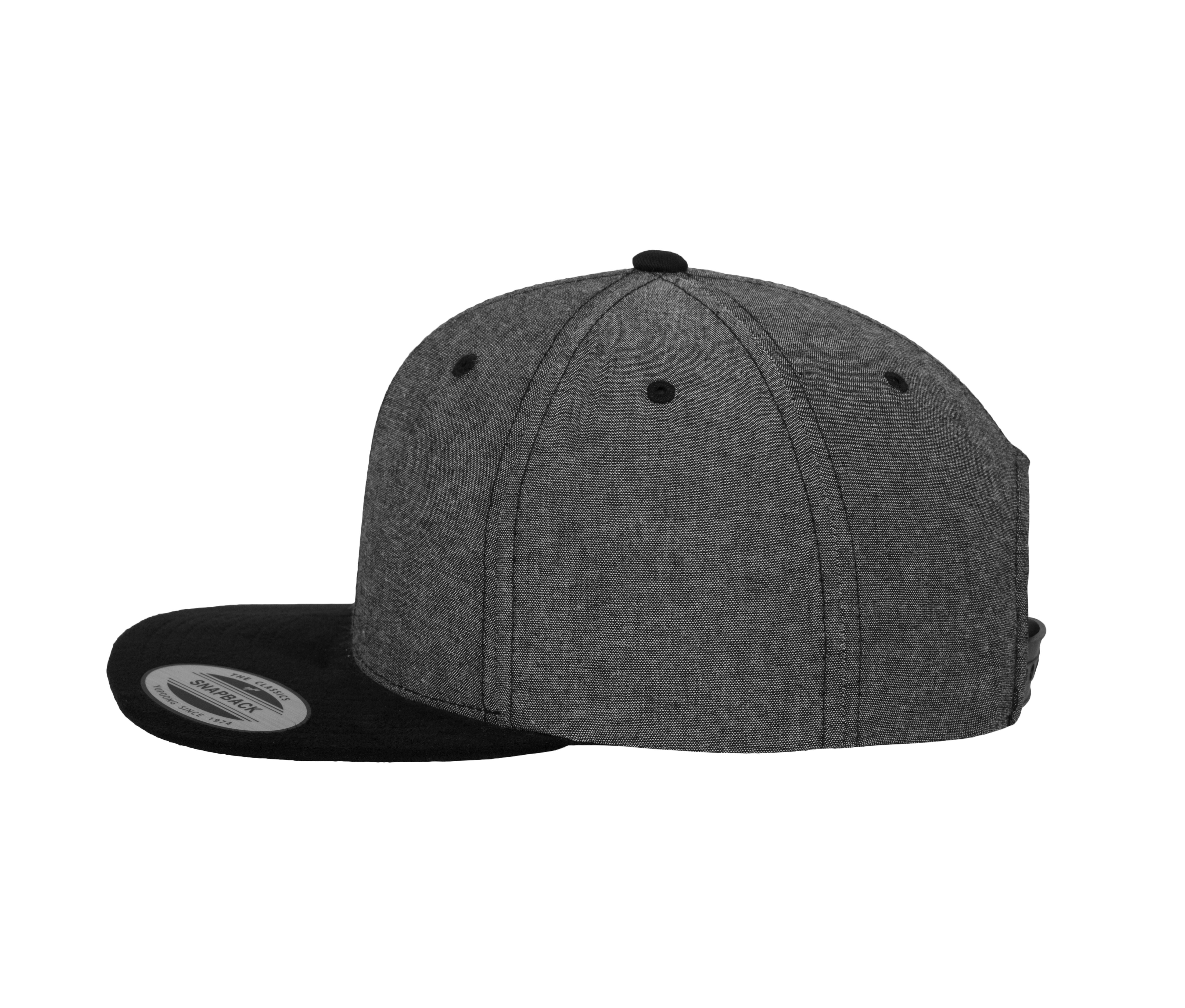 Casquette Snapback Toucher Velours - Black / Black