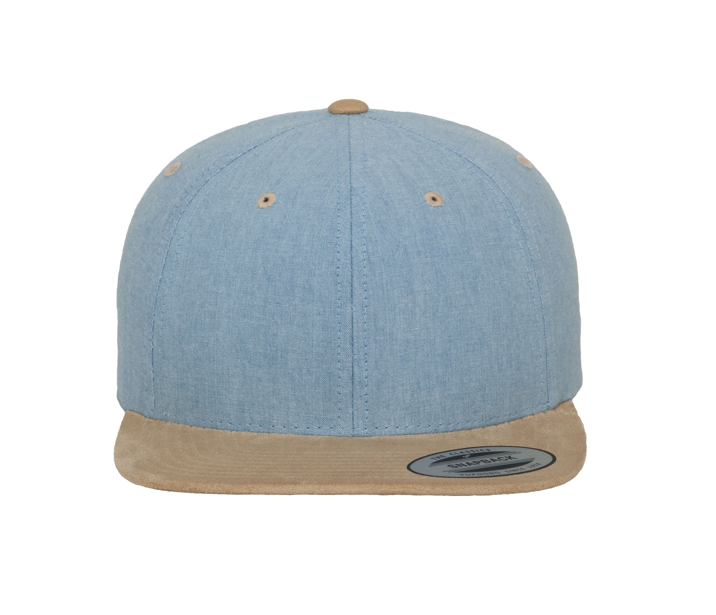 Casquette Snapback Toucher Velours - Blue / Beige
