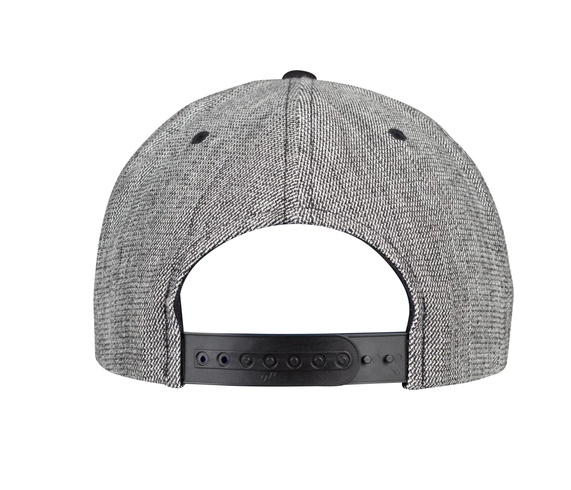 Melange Solid Snapback - Black Melange / Black
