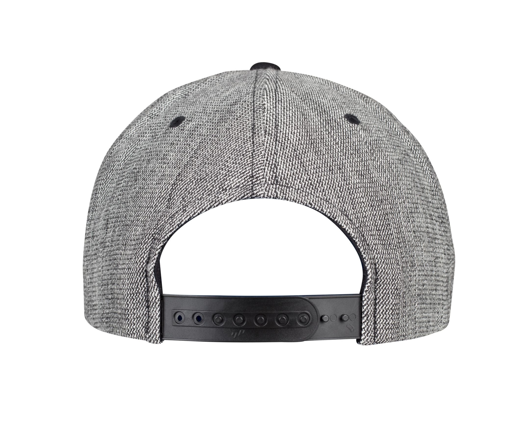 Melange Solid Snapback - Black Melange / Black