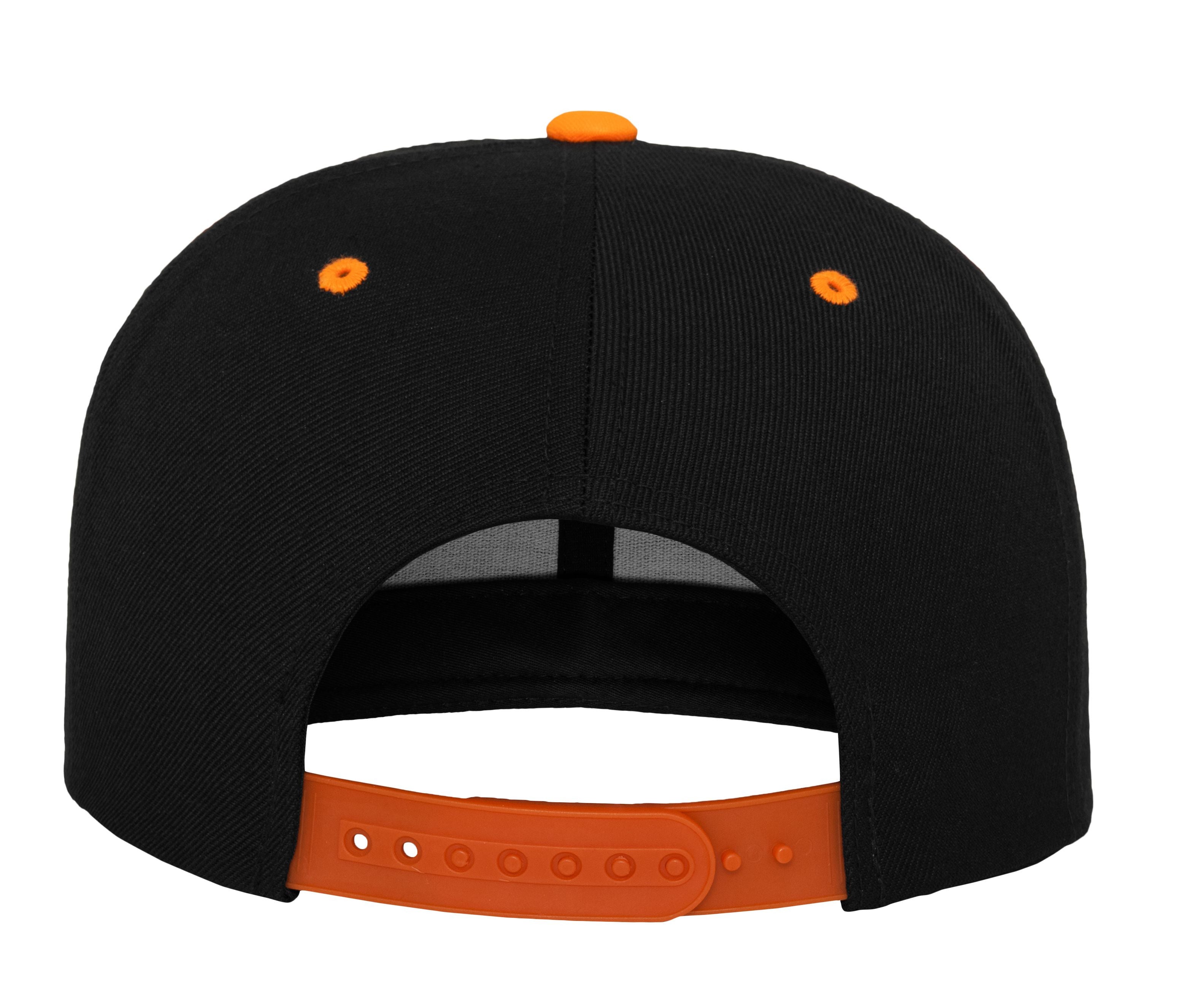 Casquette Snapback Bicolore - Black / Neon Orange