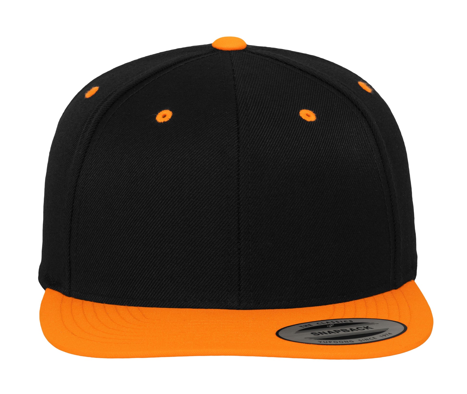 Casquette Snapback Bicolore - Black / Neon Orange
