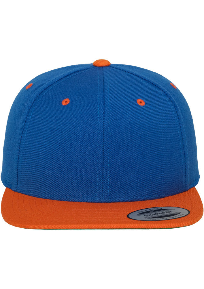Casquette Snapback Bicolore - Royal / Orange