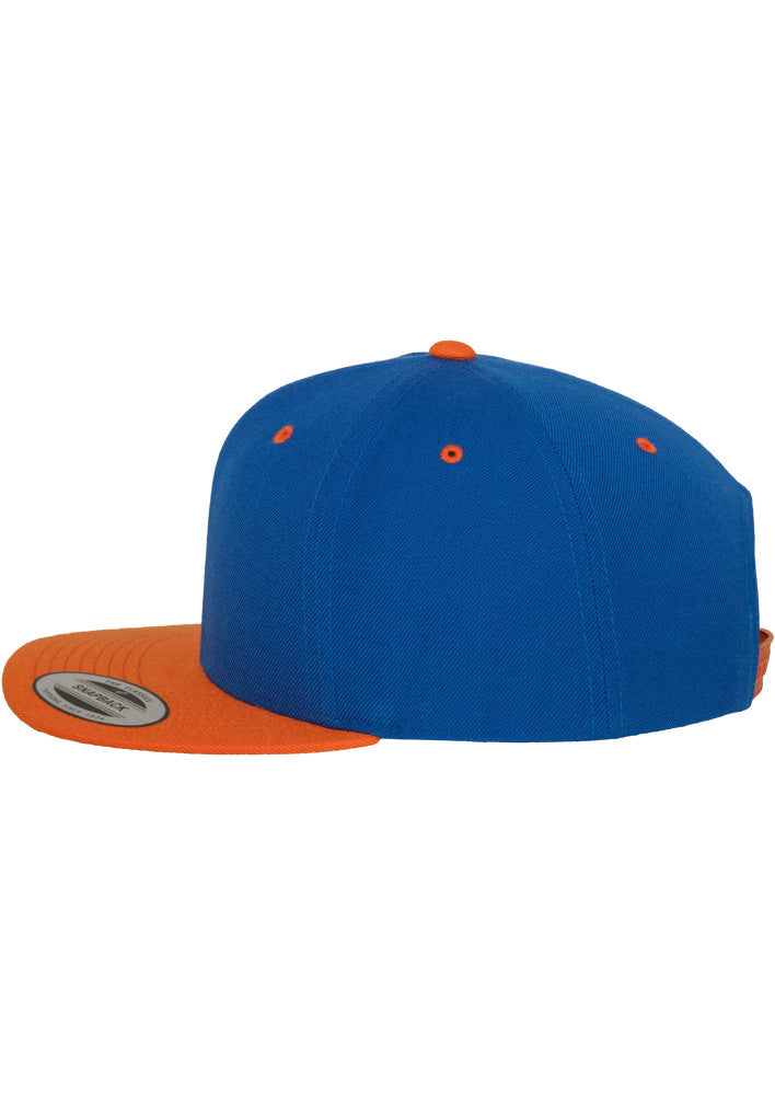 Casquette Snapback Bicolore - Royal / Orange