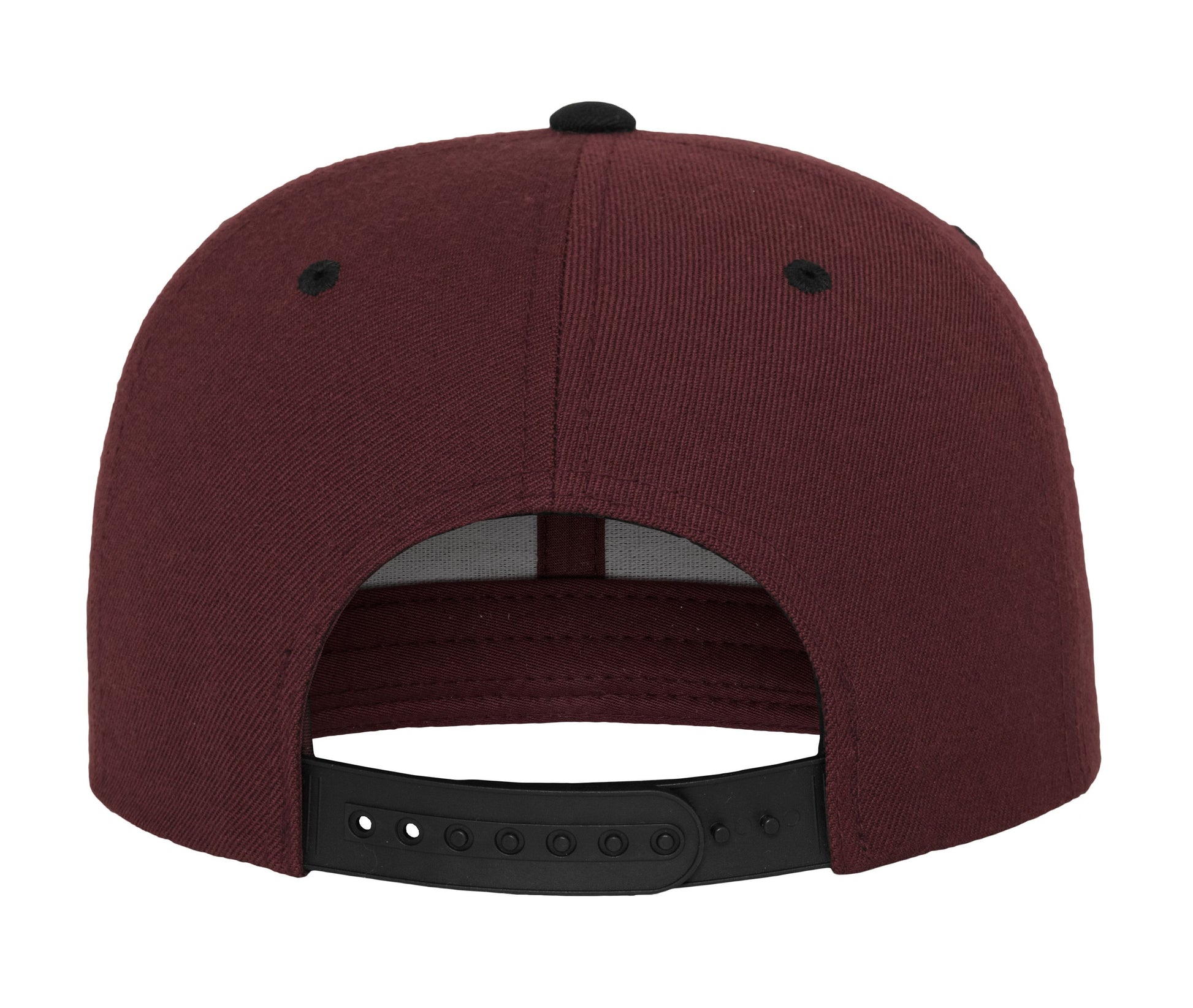 Casquette Snapback Bicolore - Maroon / Black