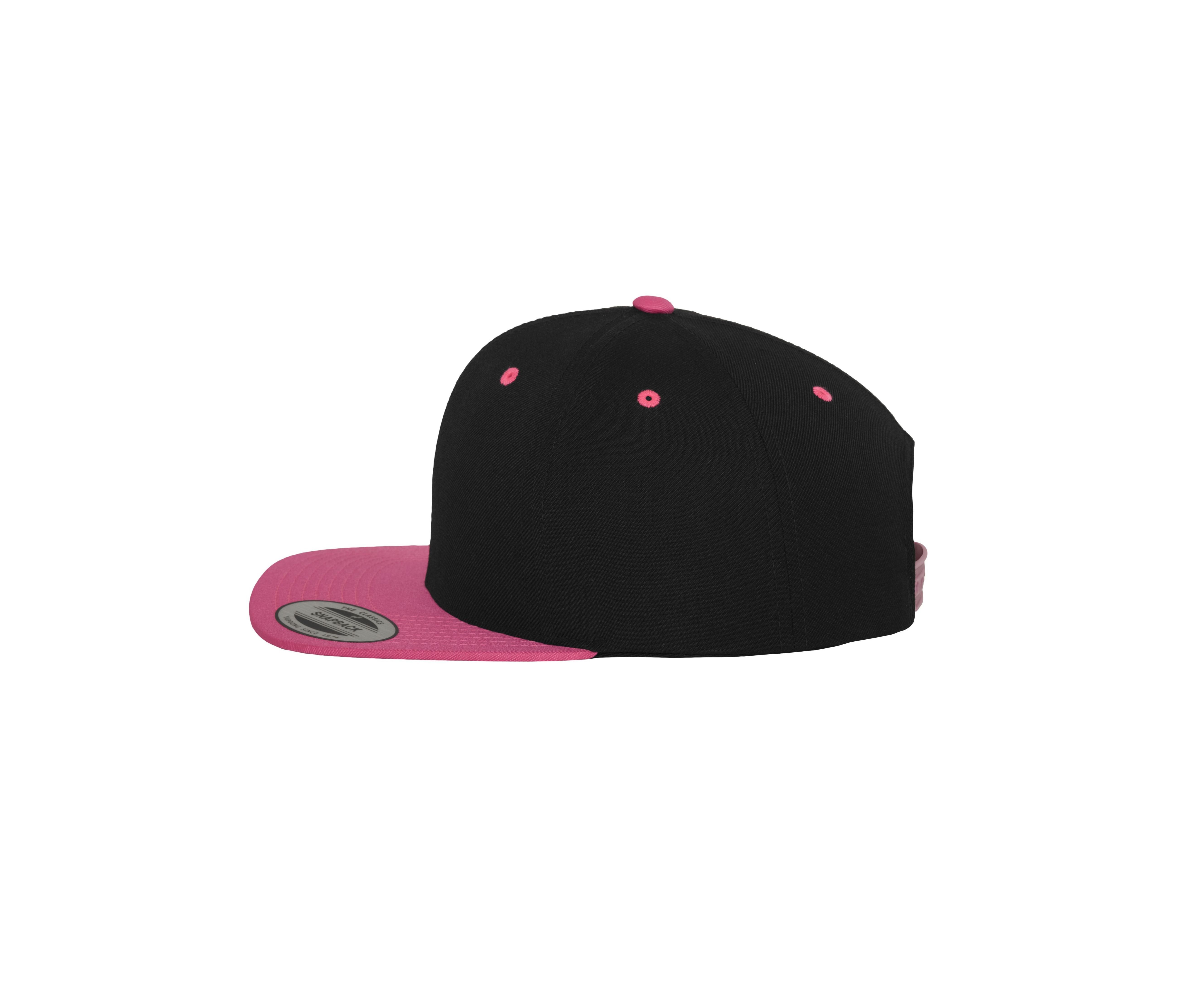 Casquette Snapback Bicolore - Black / Neon Pink