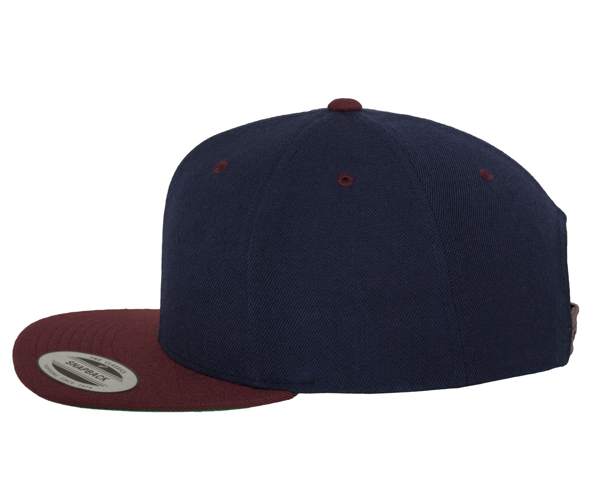 Casquette Snapback Bicolore - Navy / Maroon