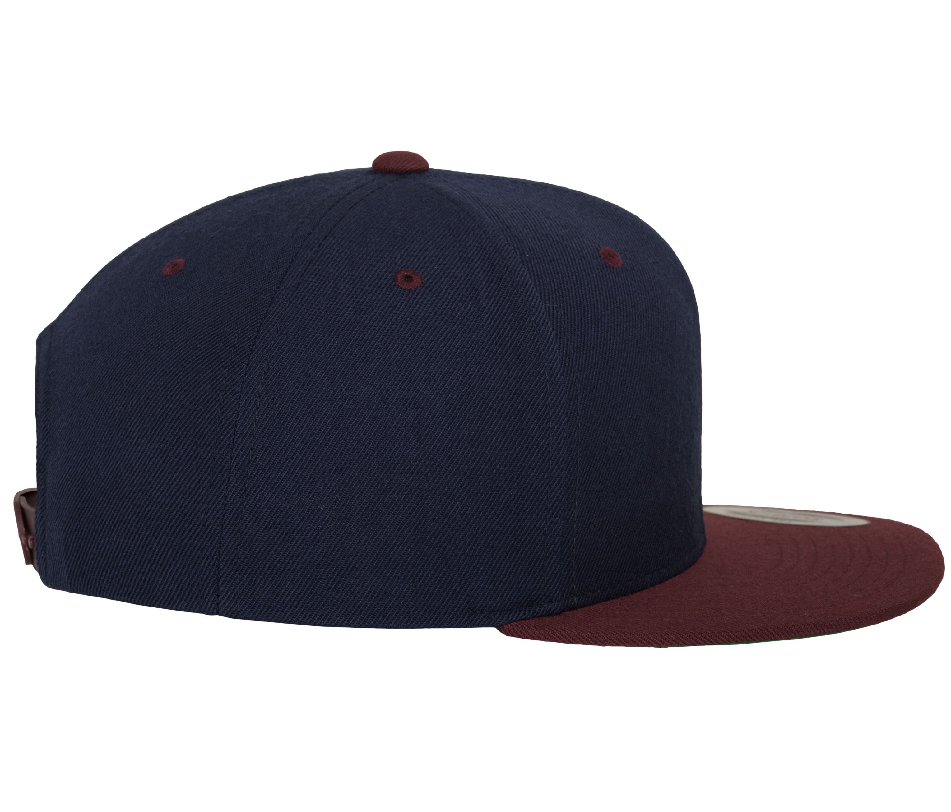 Casquette Snapback Bicolore - Navy / Maroon