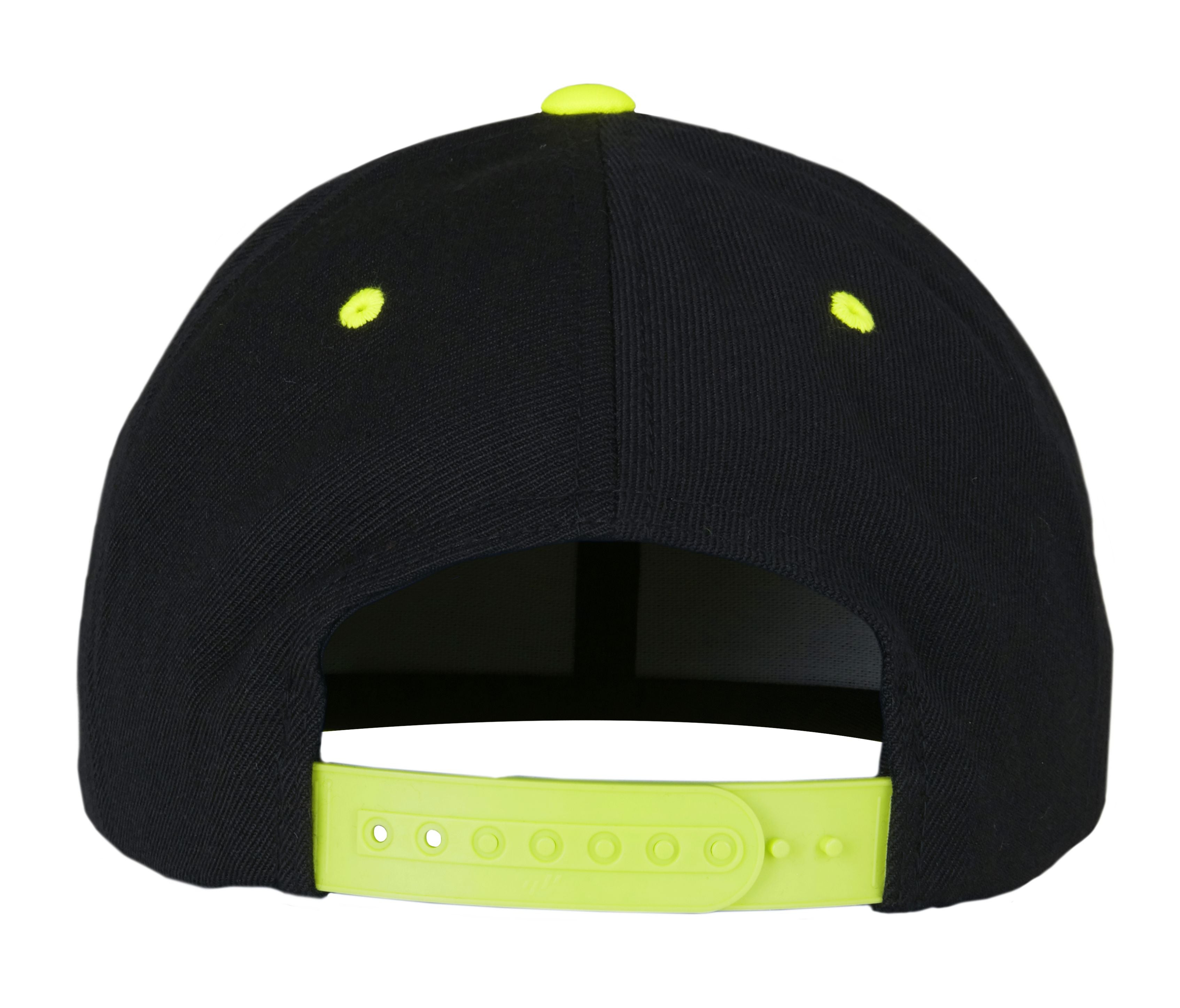 Casquette Snapback Bicolore - Black / Neon Yellow