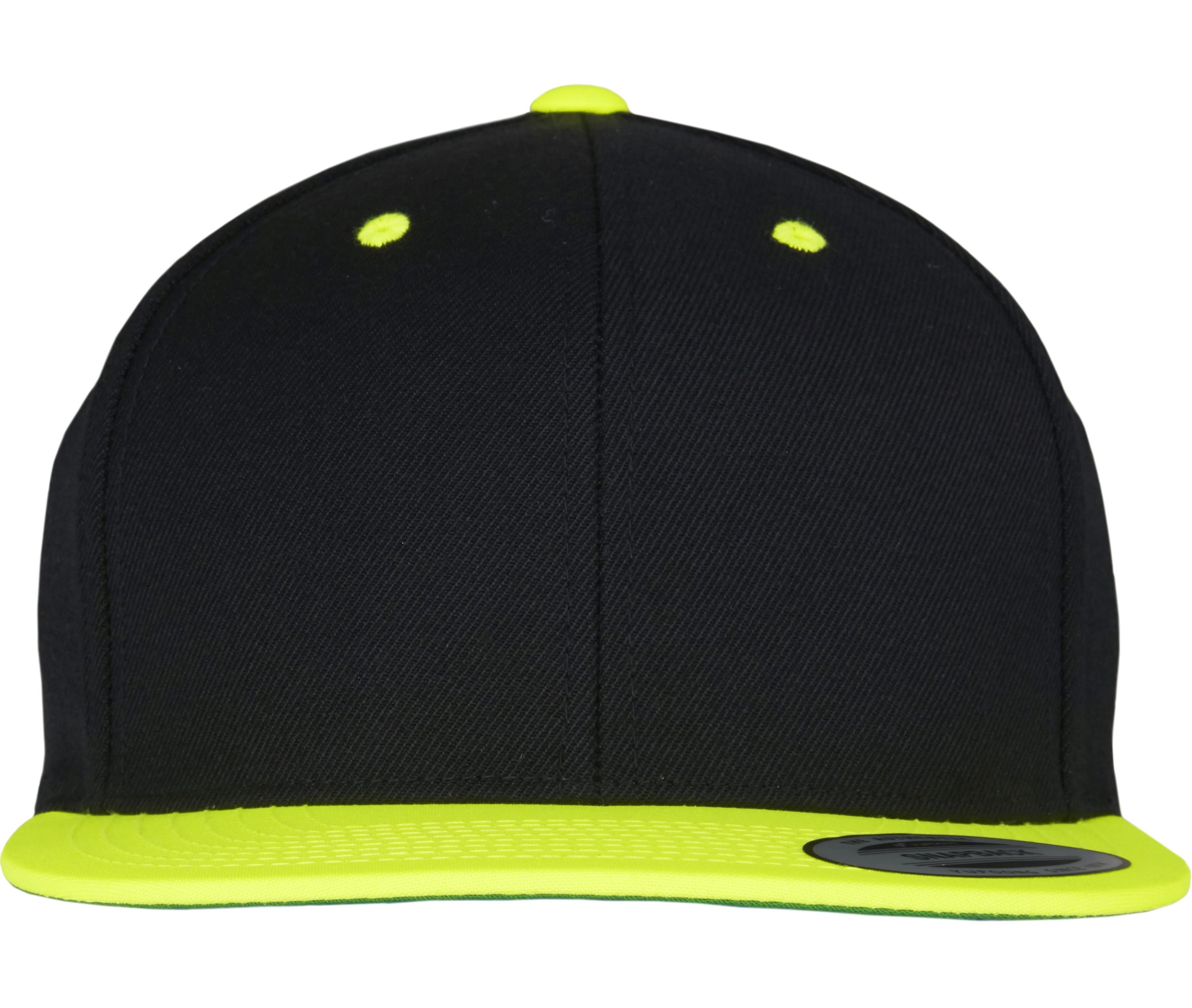 Casquette Snapback Bicolore - Black / Neon Yellow