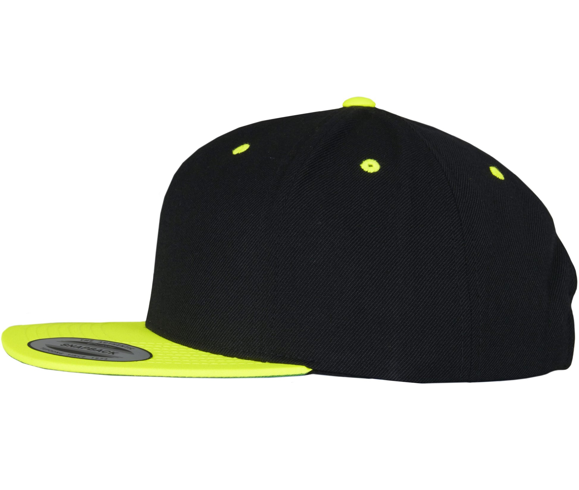 Casquette Snapback Bicolore - Black / Neon Yellow
