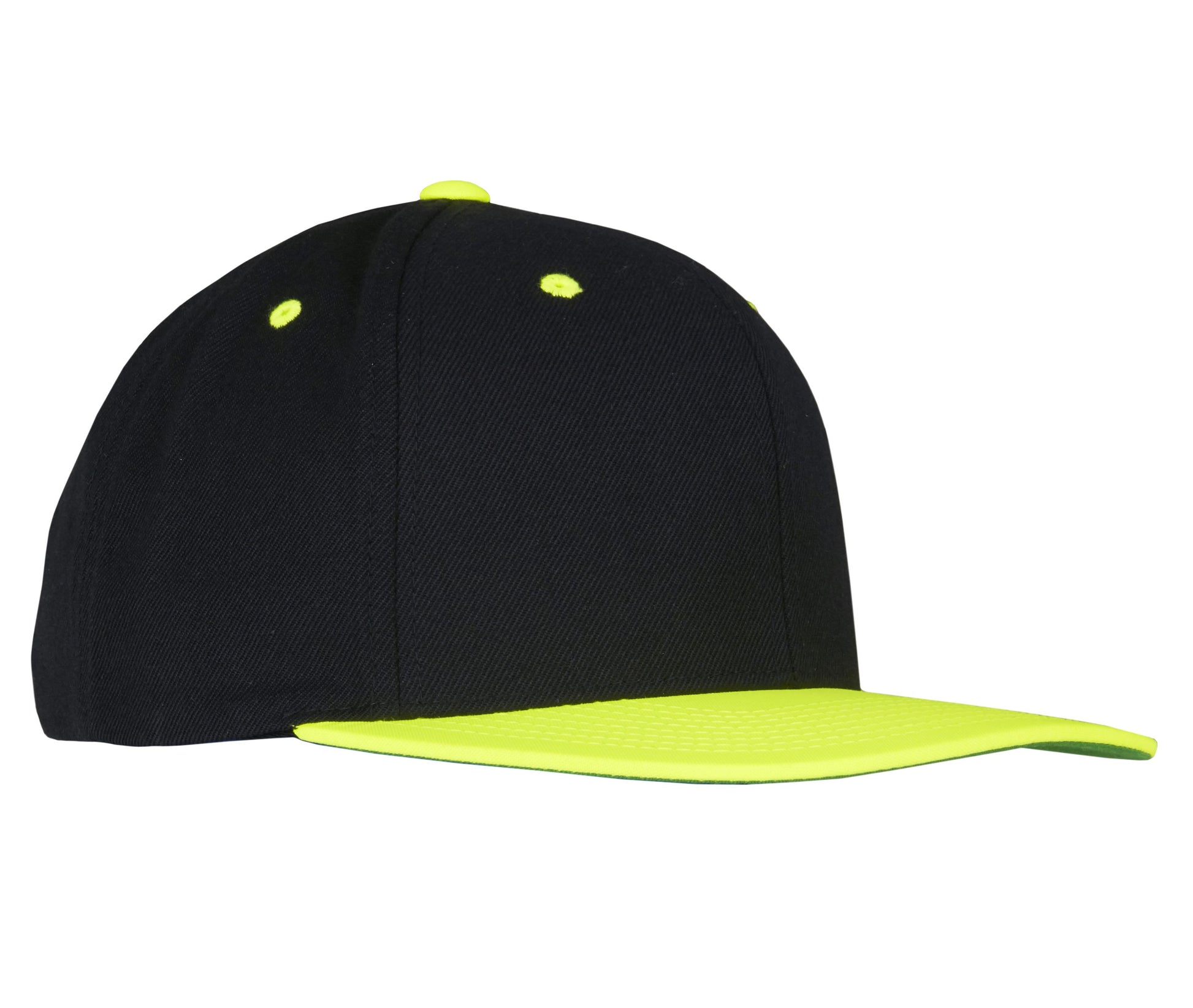 Casquette Snapback Bicolore - Black / Neon Yellow