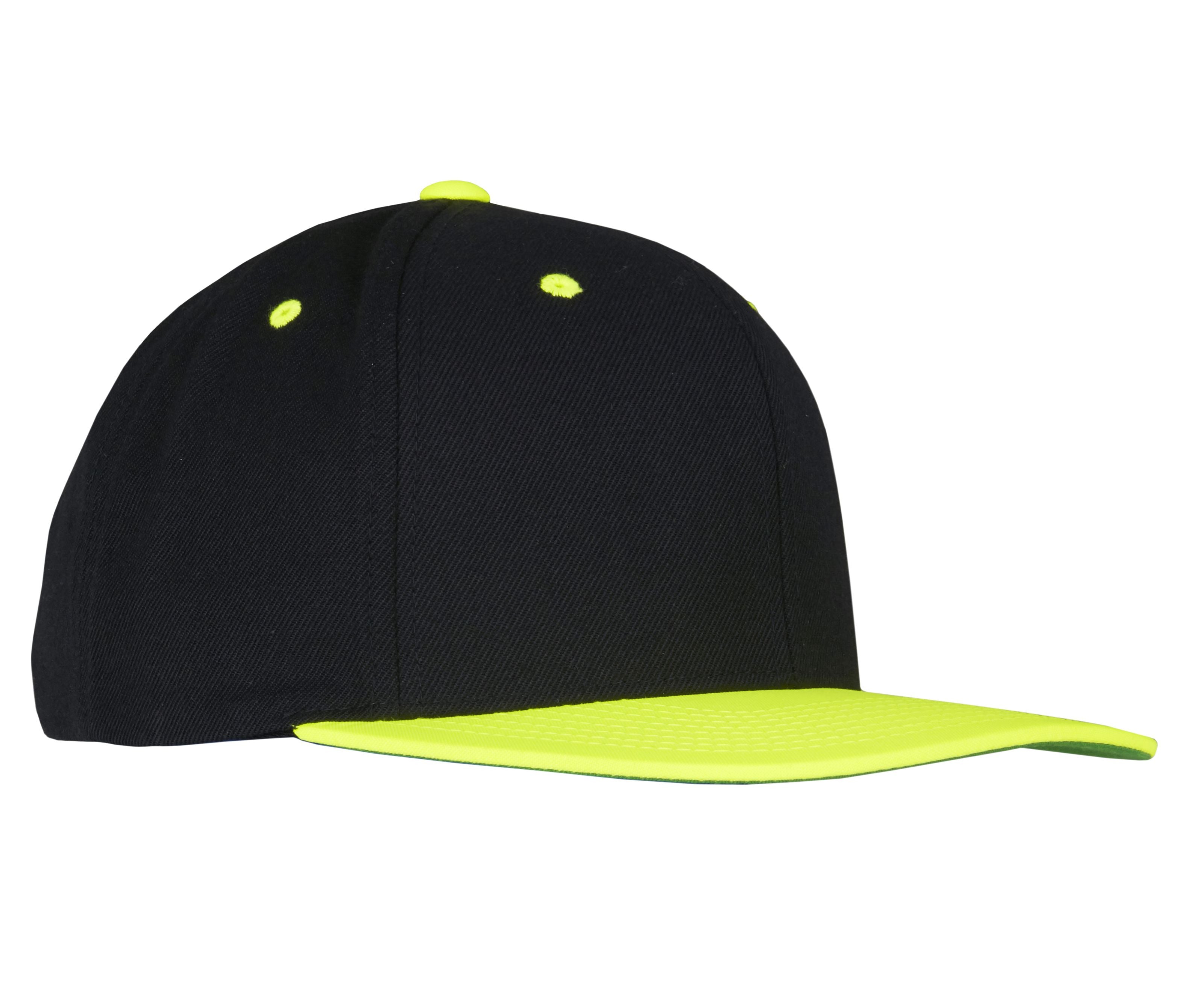 Casquette Snapback Bicolore - Black / Neon Yellow