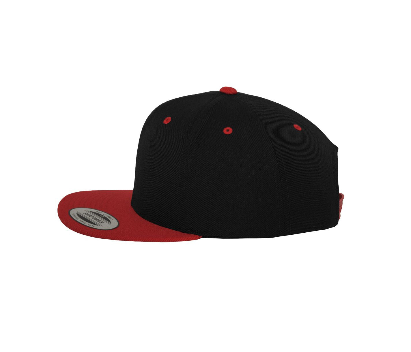 Casquette Snapback Bicolore - Black/red