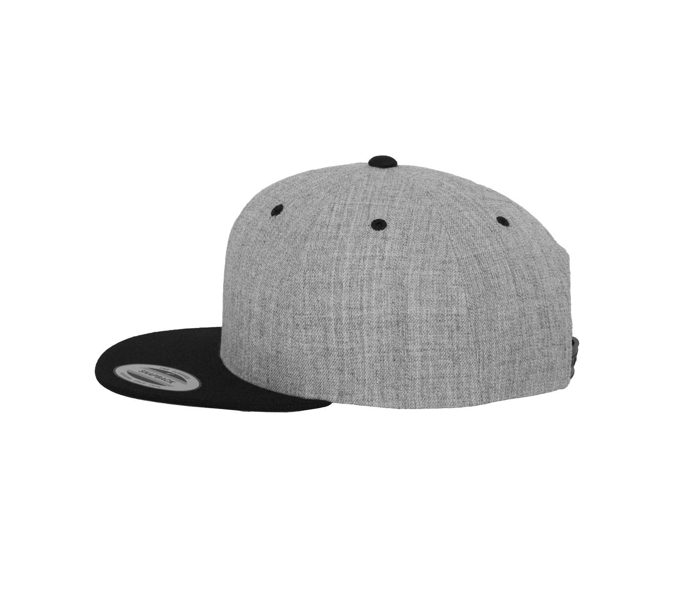 Casquette Snapback Bicolore - Heather Grey/black