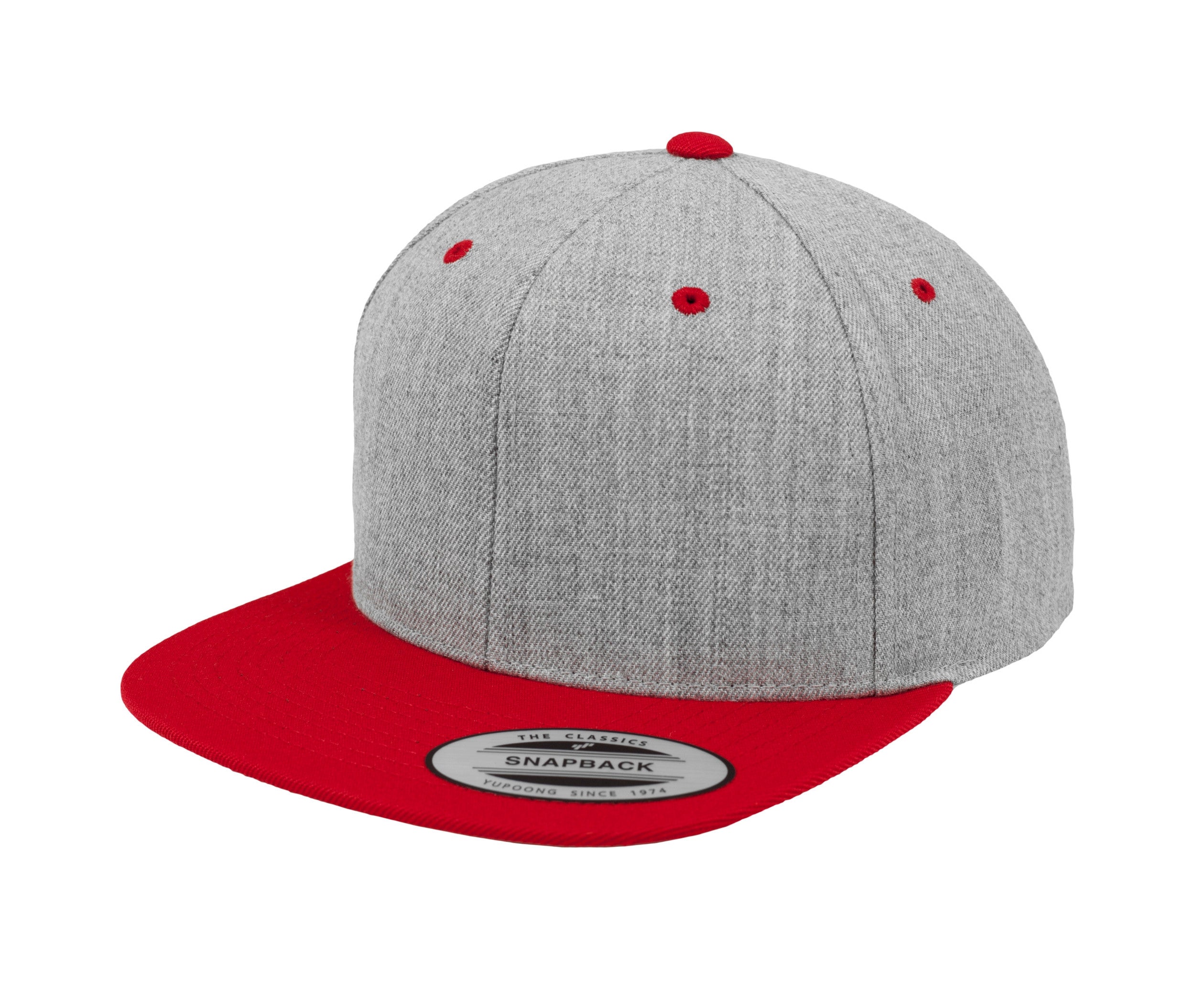 Casquette Snapback Bicolore - Heather/red