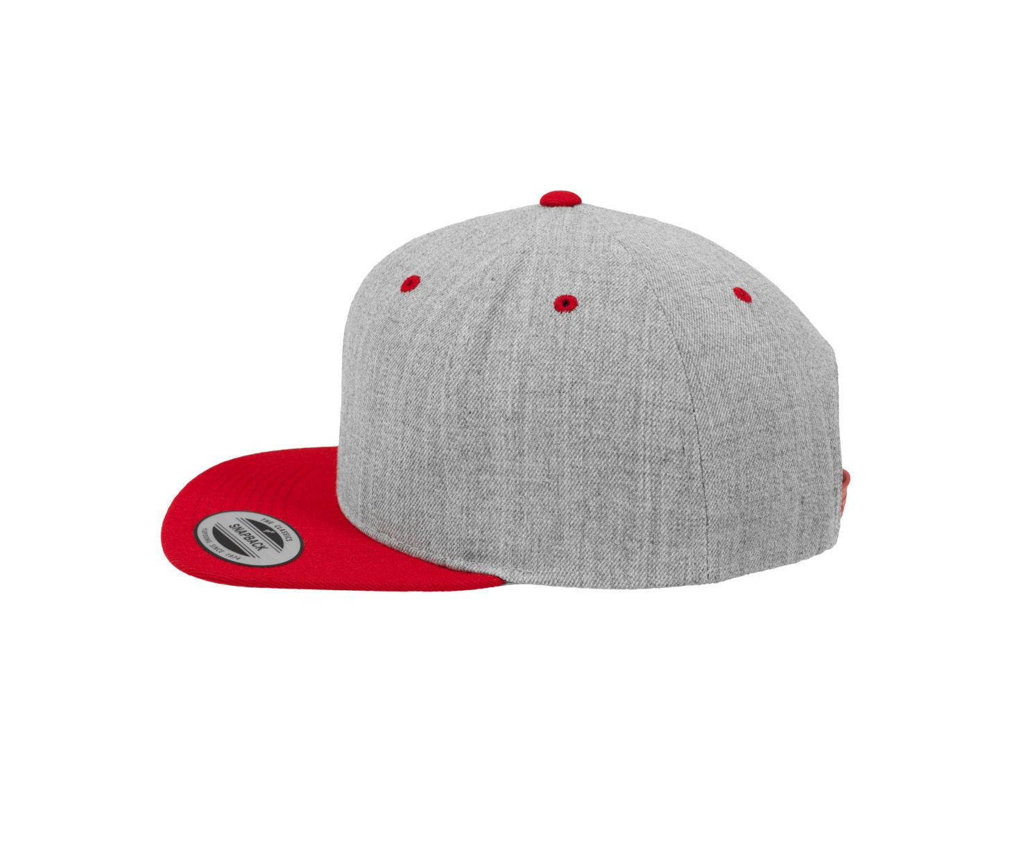 Casquette Snapback Bicolore - Heather/red