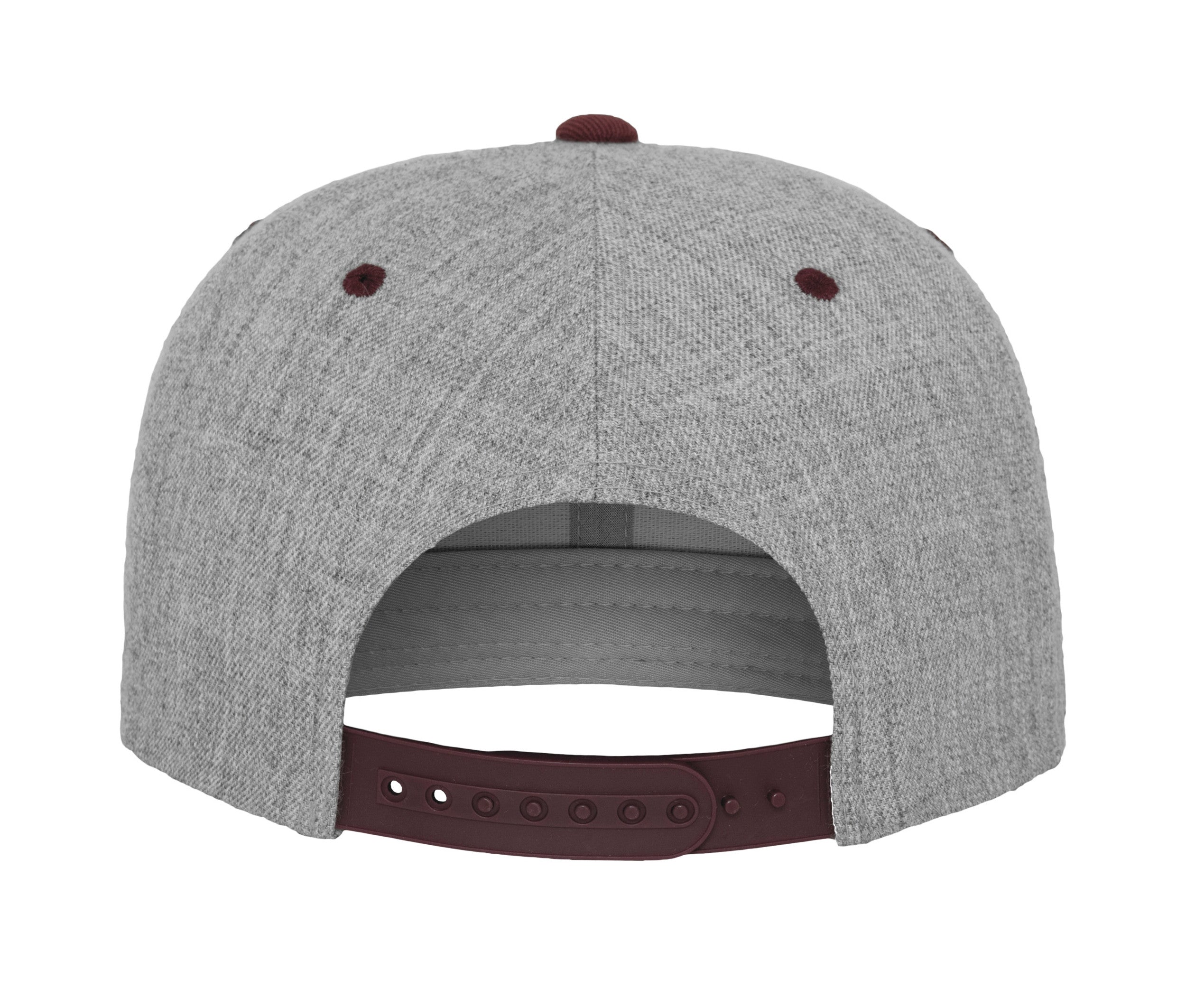 Casquette Snapback Bicolore - Heather Grey/maroon
