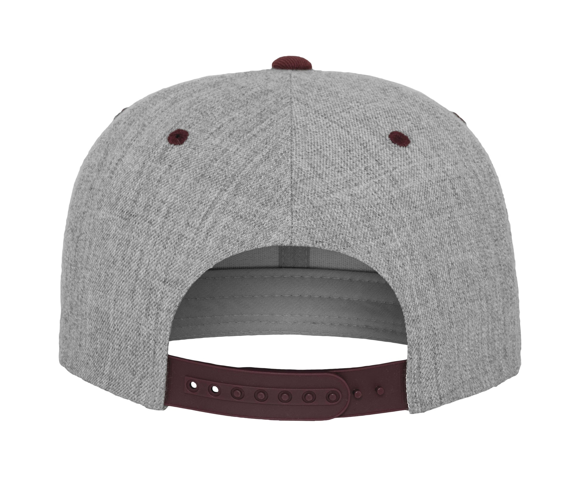 Casquette Snapback Bicolore - Heather Grey/maroon