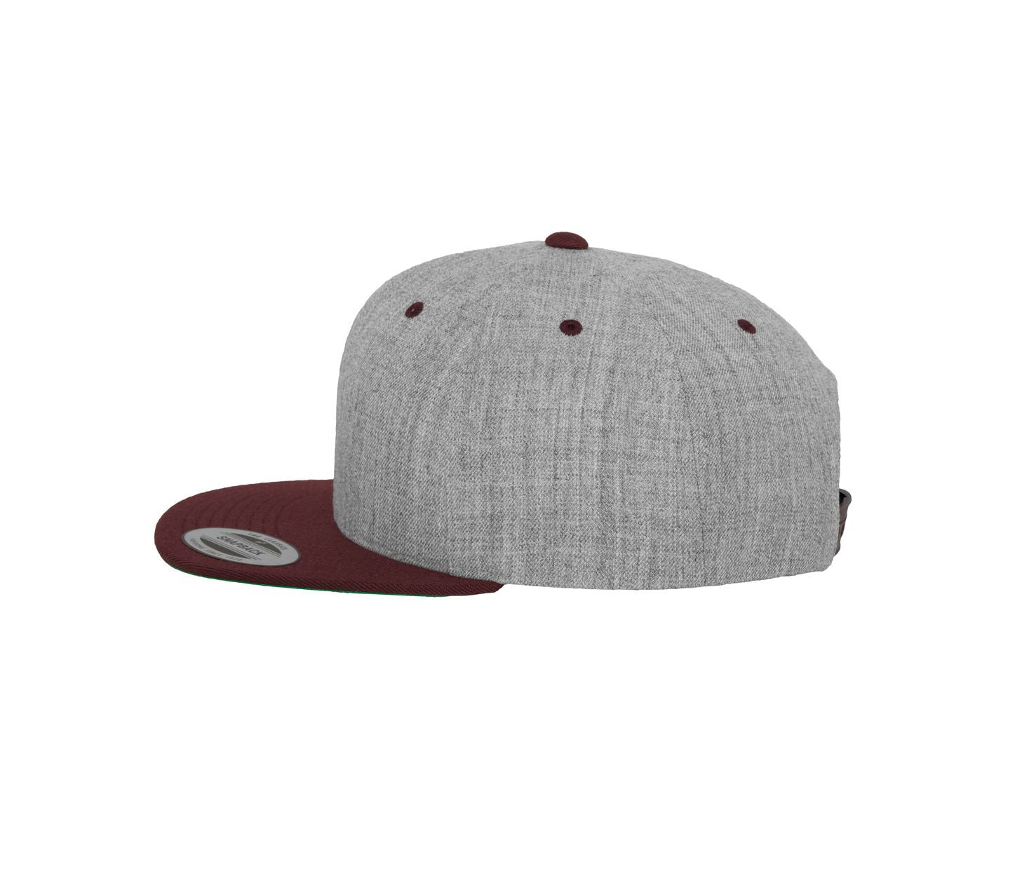 Casquette Snapback Bicolore - Heather Grey/maroon