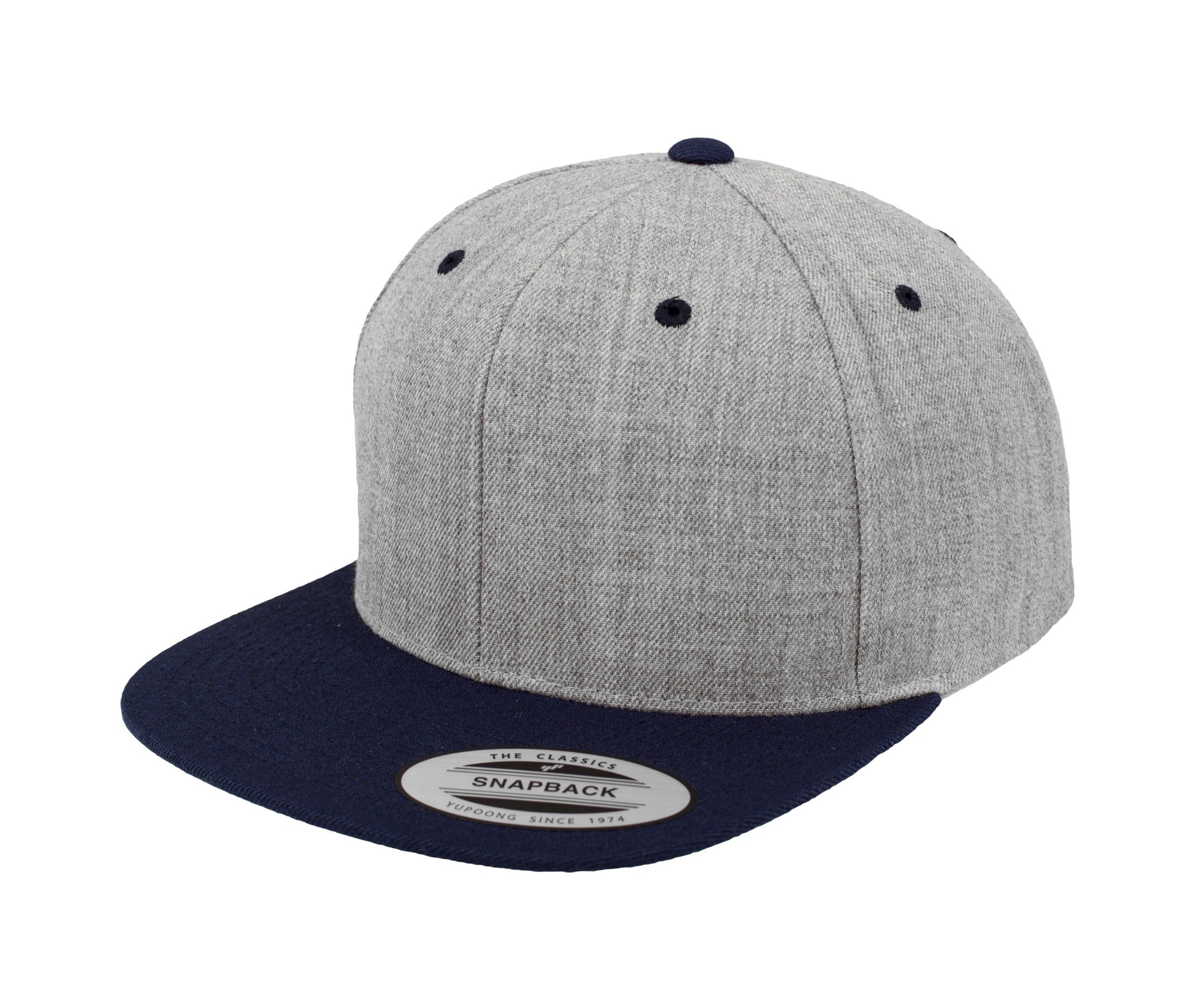 Casquette Snapback Bicolore - Heather/navy