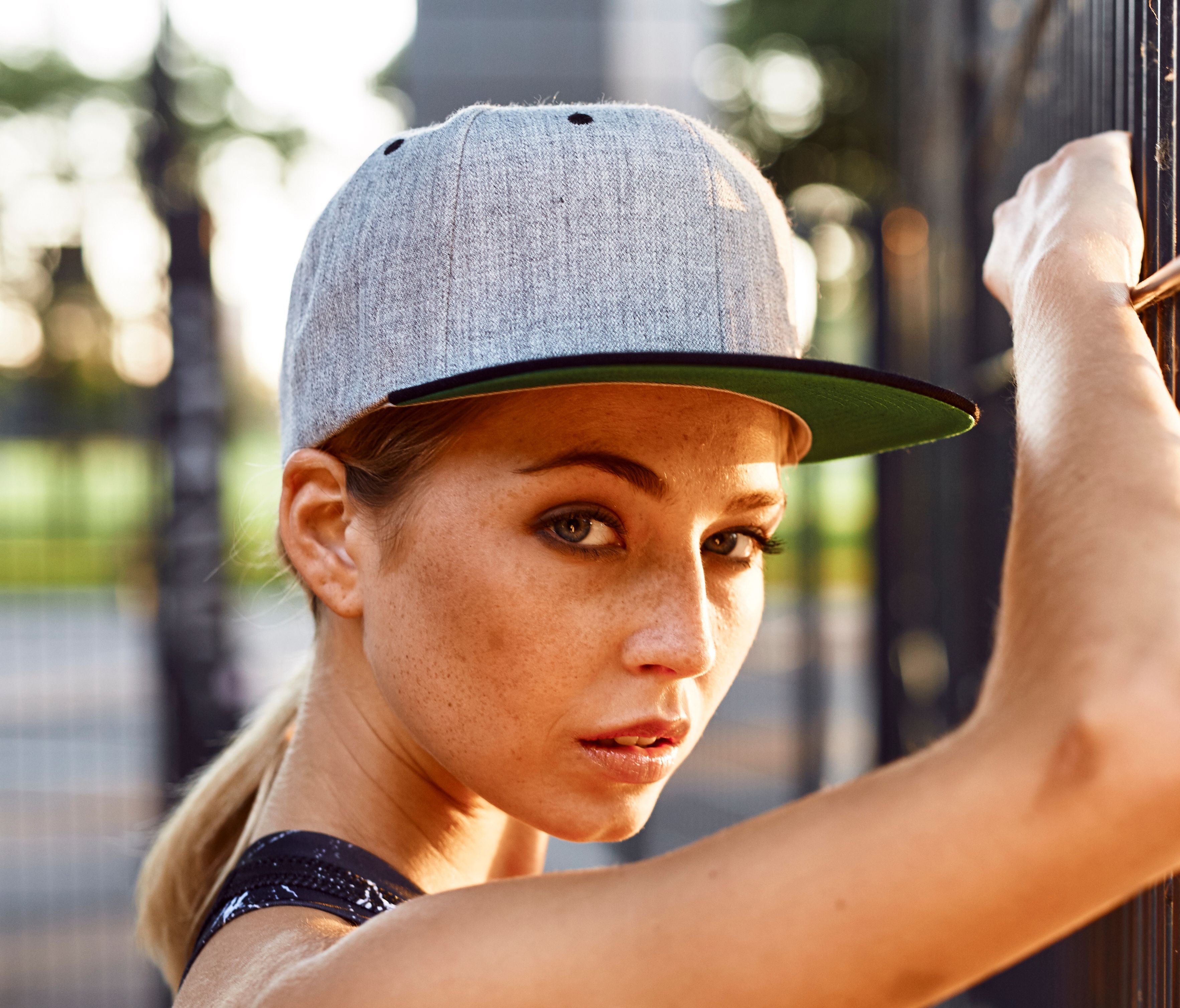 Casquette snapback bicolore
