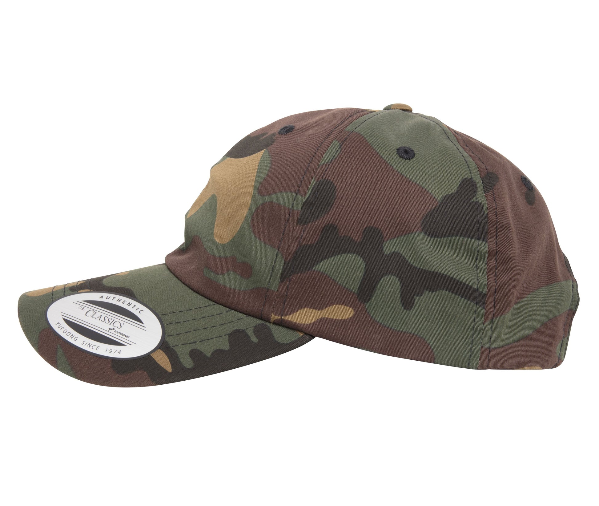 Casquette 6 Pans Dad Cap - Green Camo