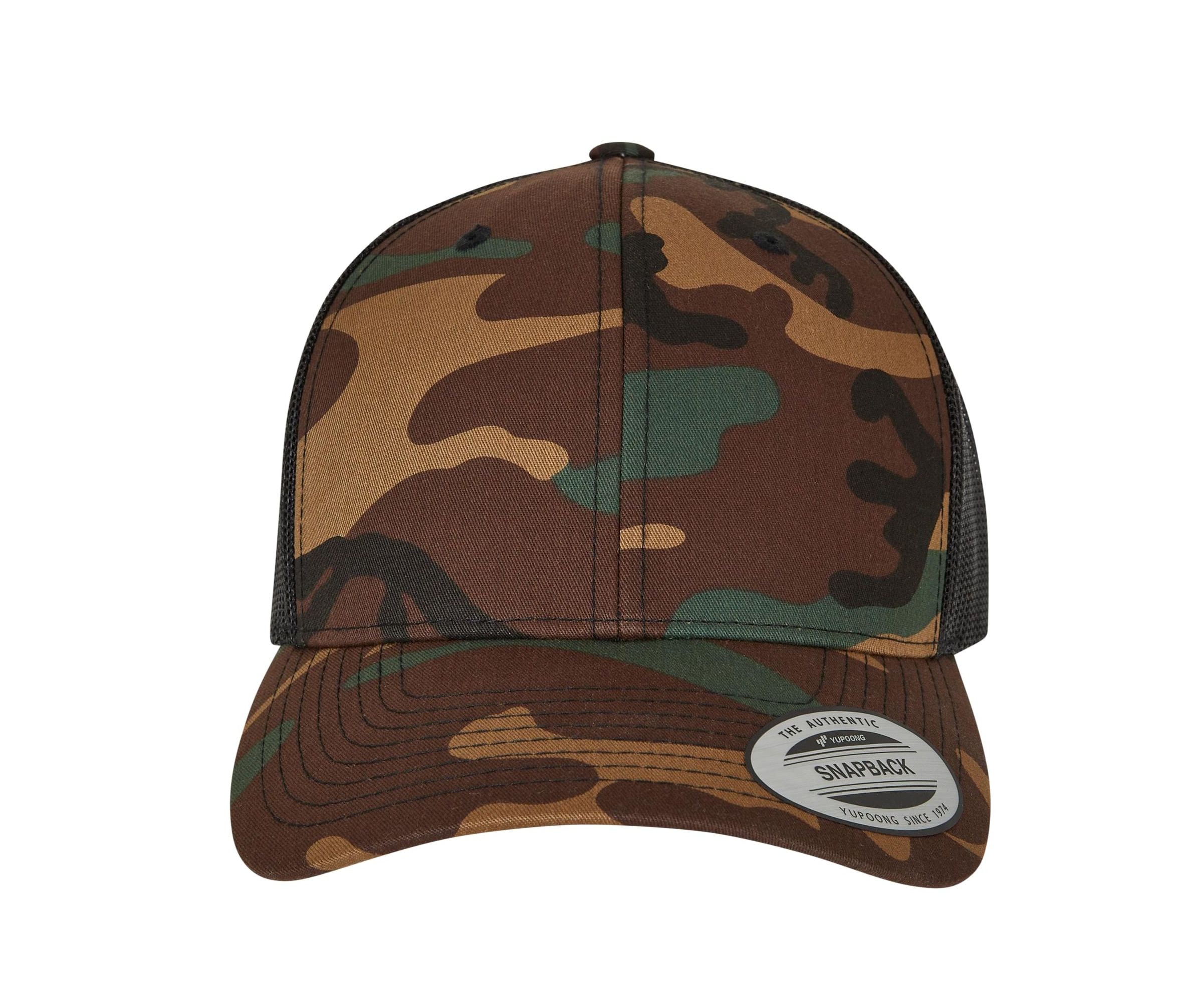 Casquette Trucker Camouflage - Camo / Black