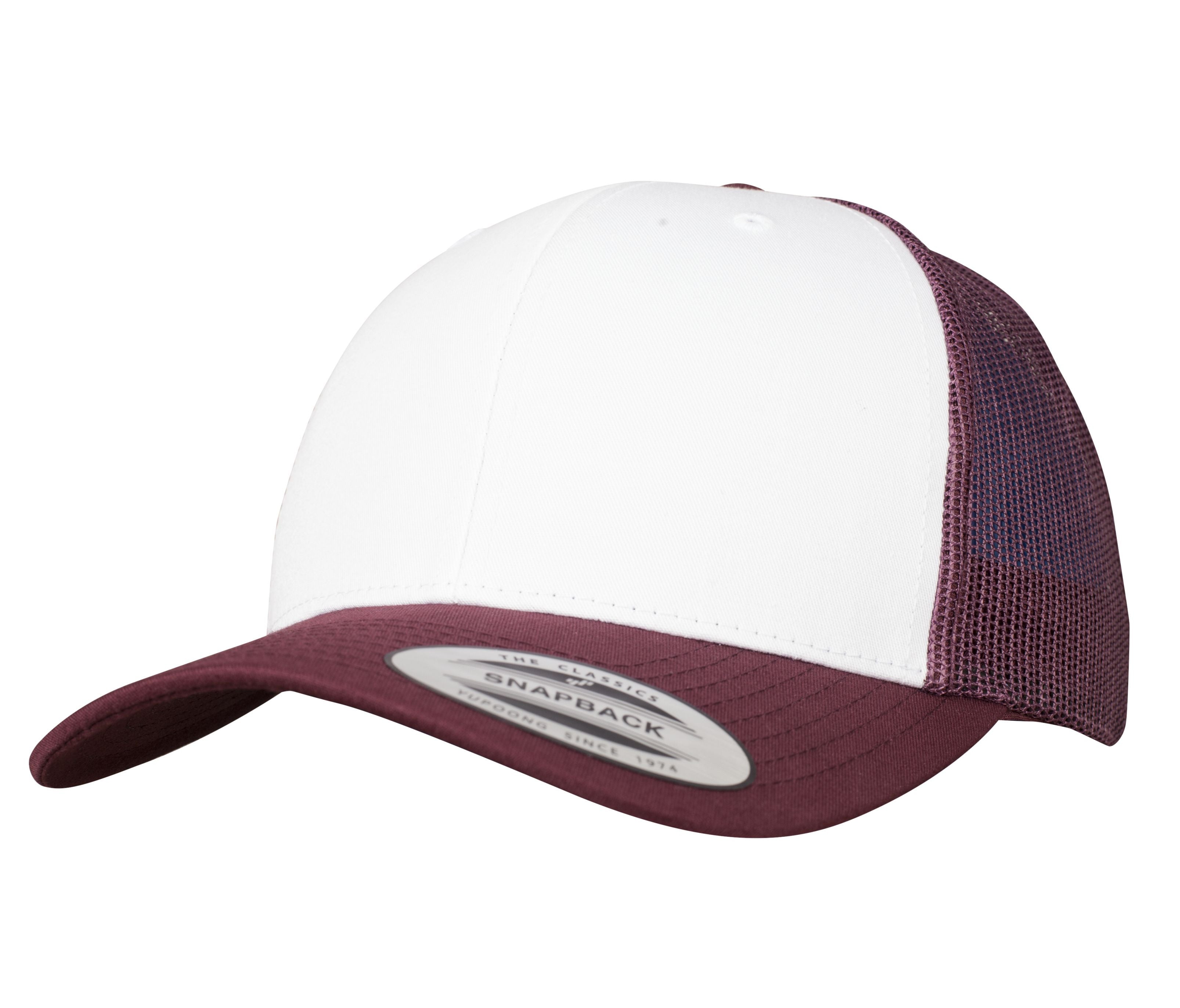 Casquette Américaine - Maroon / White / Maroon