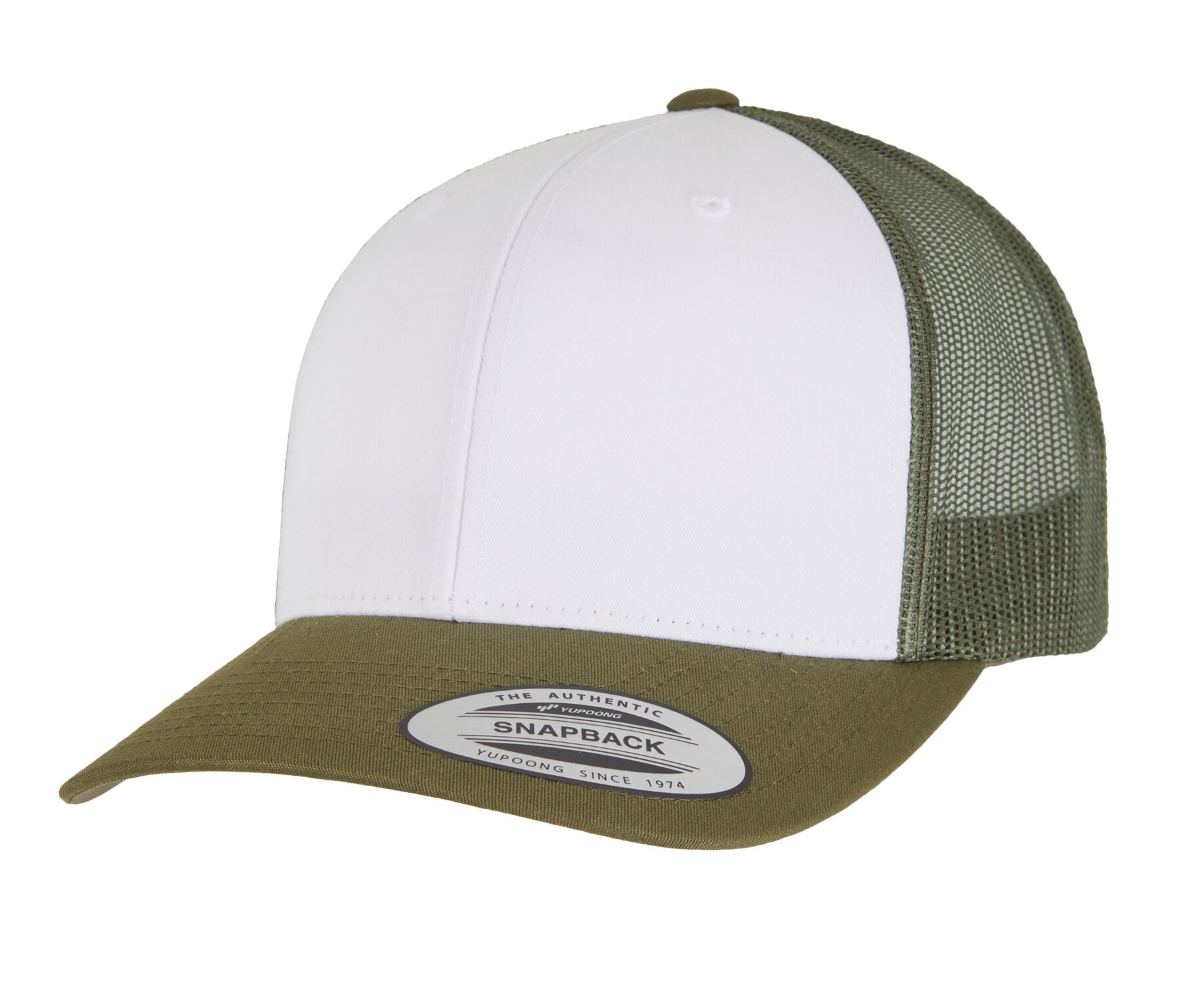 Casquette Américaine - Moss Green/white/olive