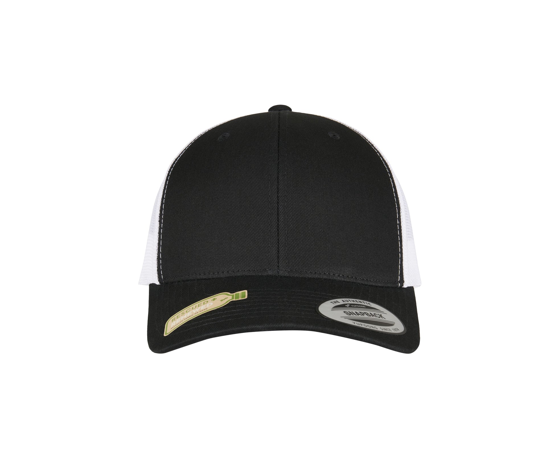 Casquette Style Trucker Avec Filet en Polyester Recyclé - Black / White