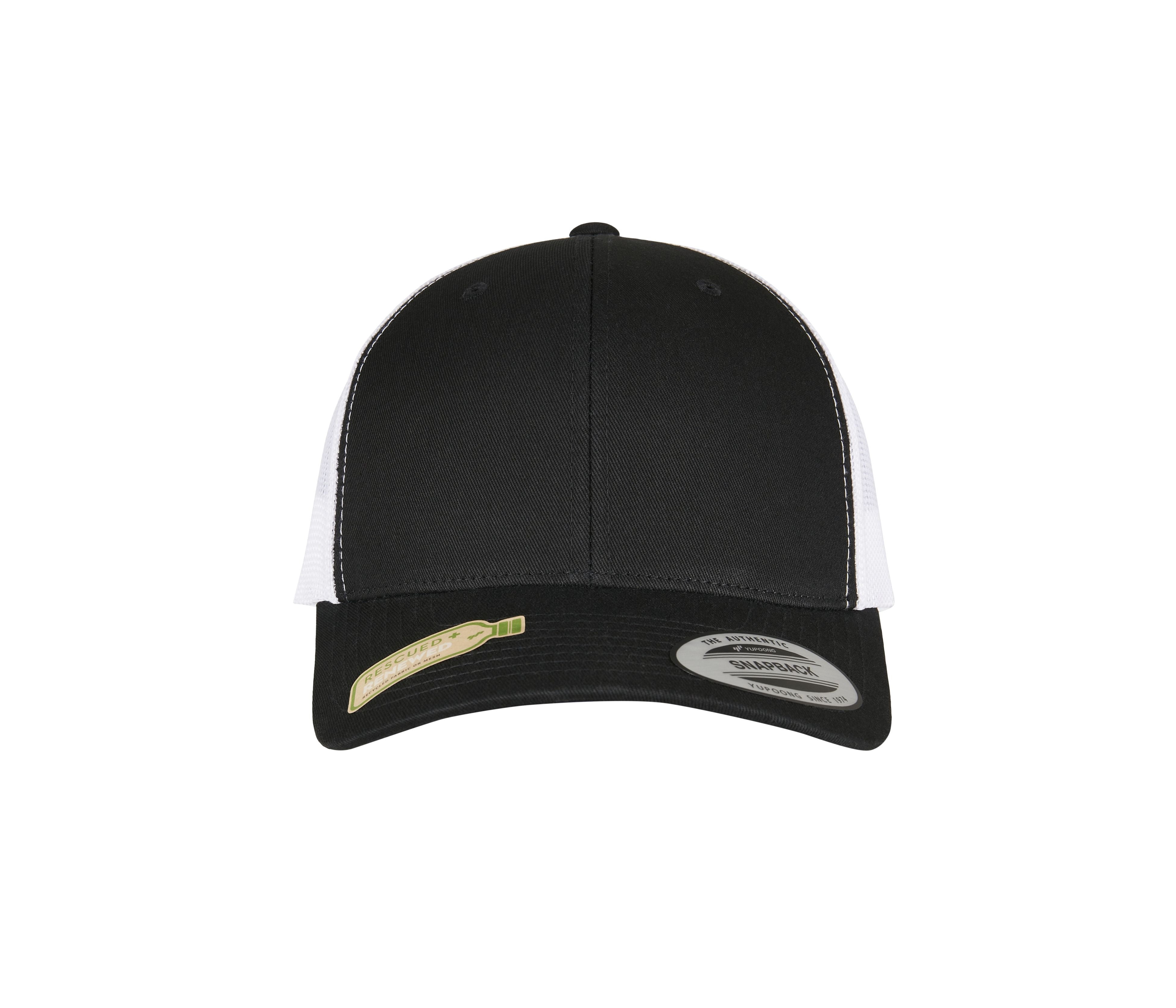 Casquette Style Trucker Avec Filet en Polyester Recyclé - Black / White