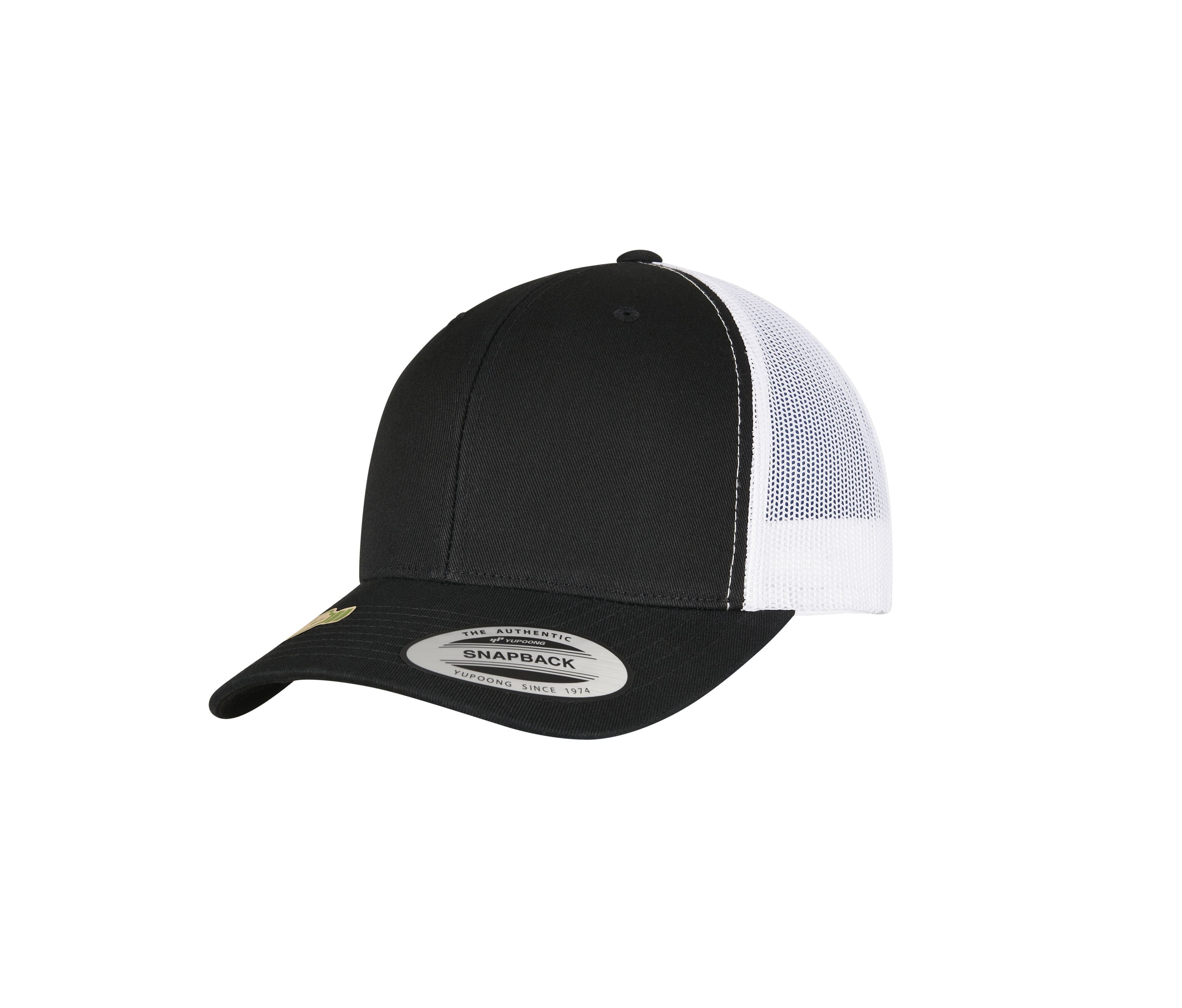 Casquette Style Trucker Avec Filet en Polyester Recyclé - Black / White