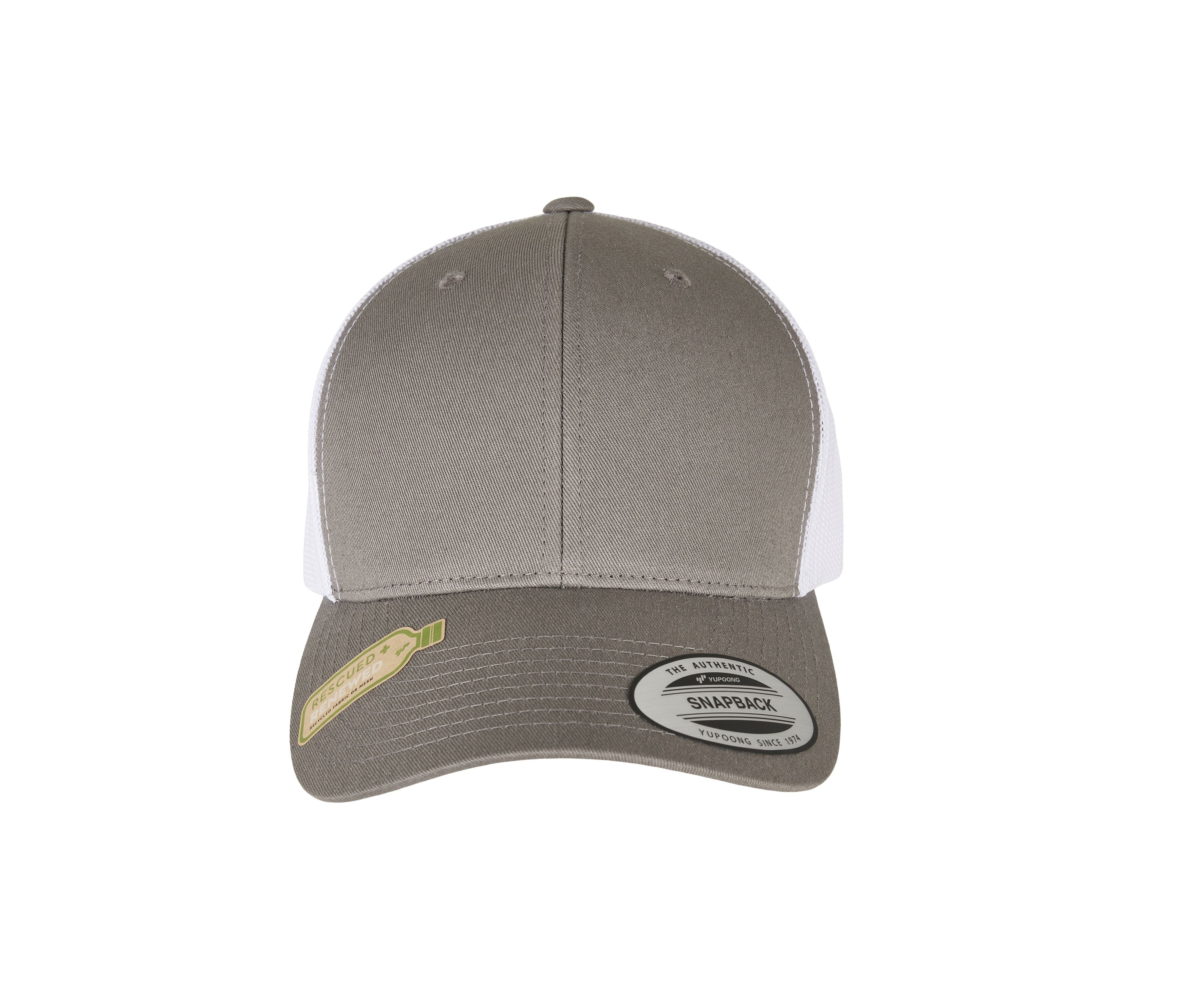 Casquette Style Trucker Avec Filet en Polyester Recyclé - Grey / White
