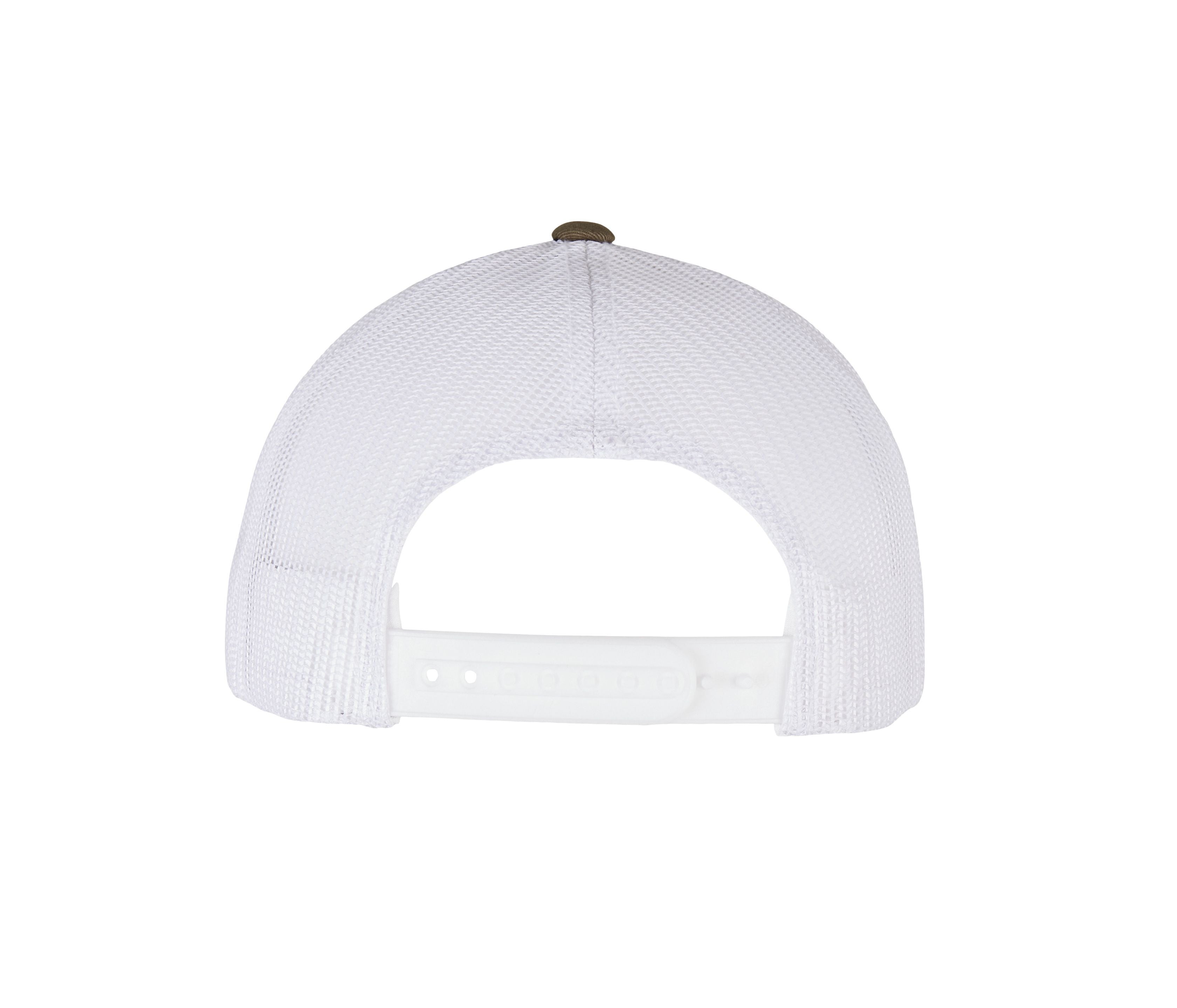 Casquette Style Trucker Avec Filet en Polyester Recyclé - Olive / White