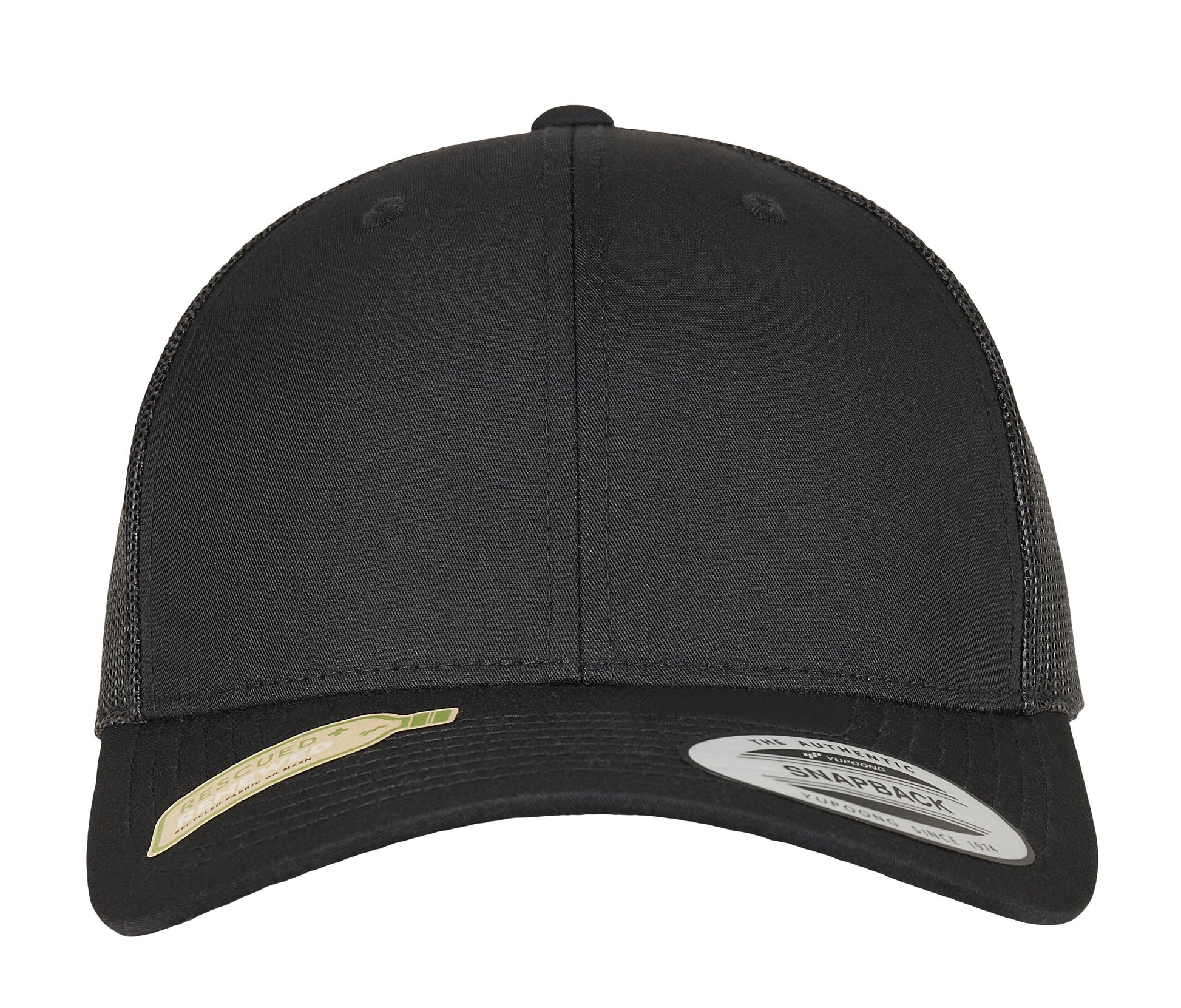 Casquette Style Trucker en Polyester Recyclé - Black