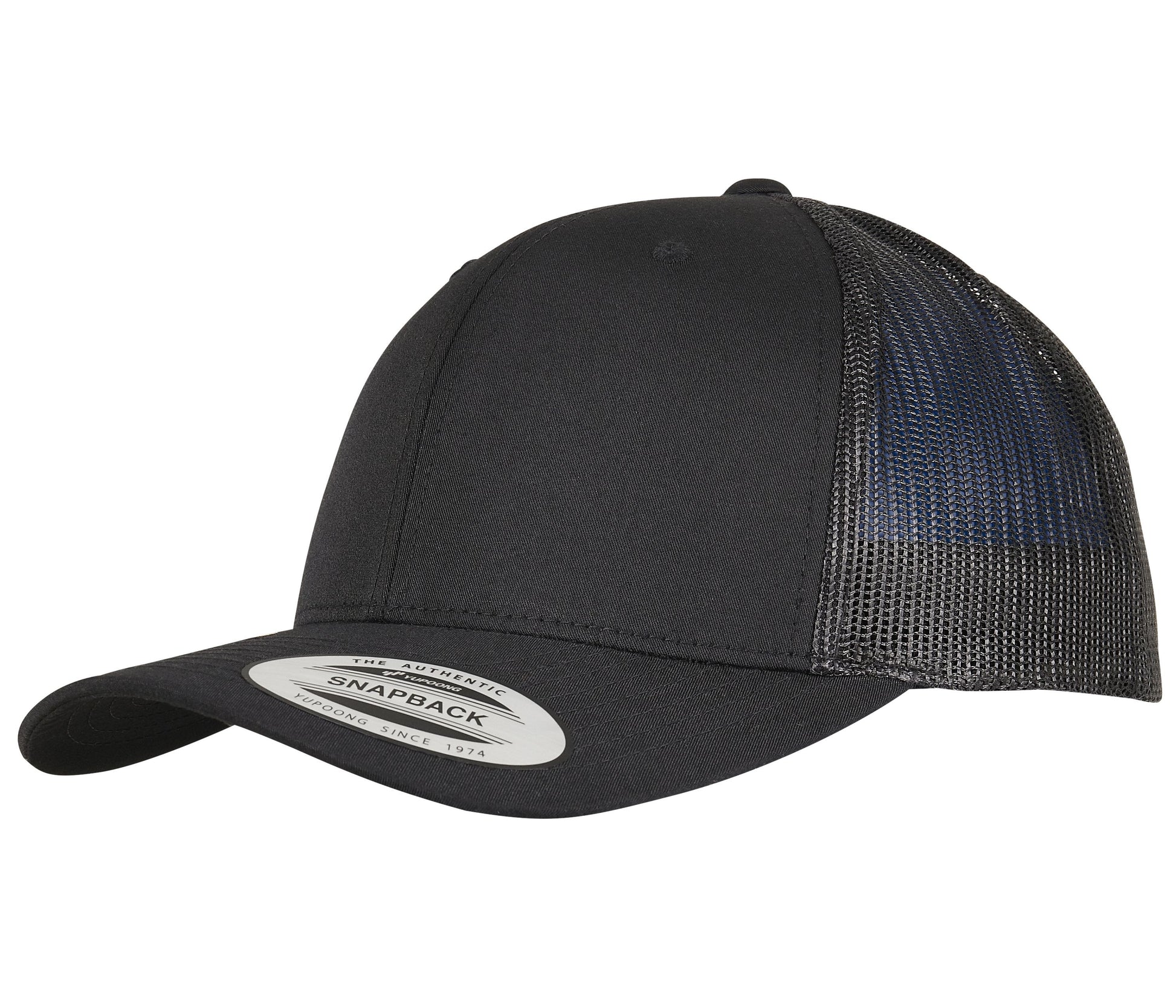 Casquette Style Trucker en Polyester Recyclé - Black