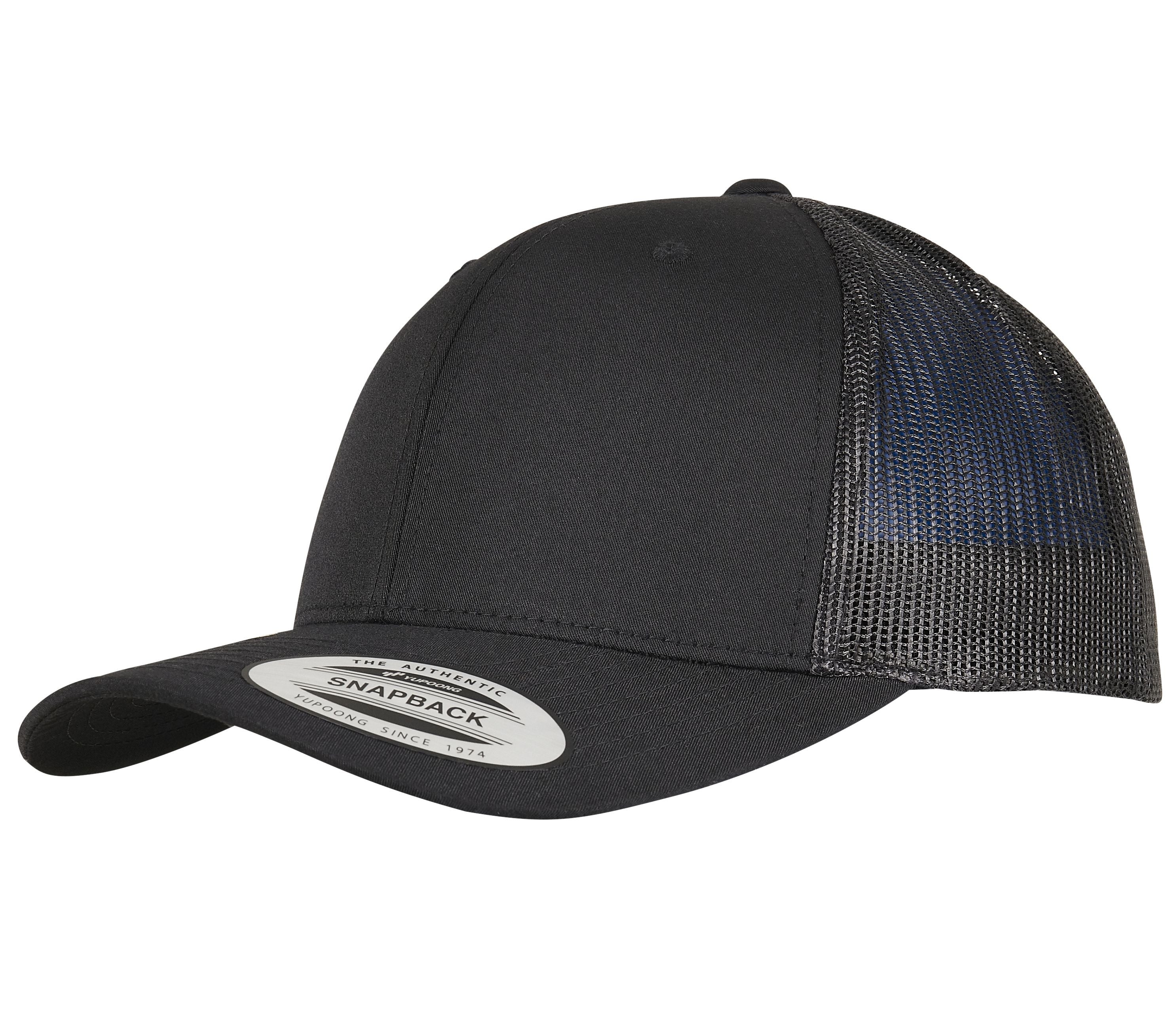Casquette Style Trucker en Polyester Recyclé - Black