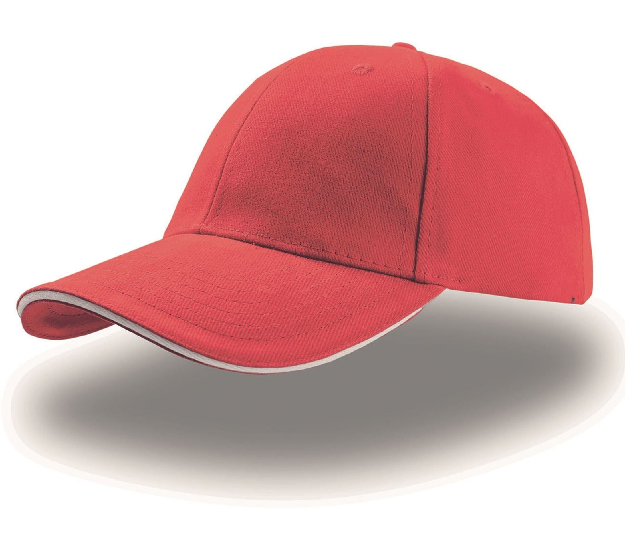 Casquette 6 Pans Sandwich - Red/white