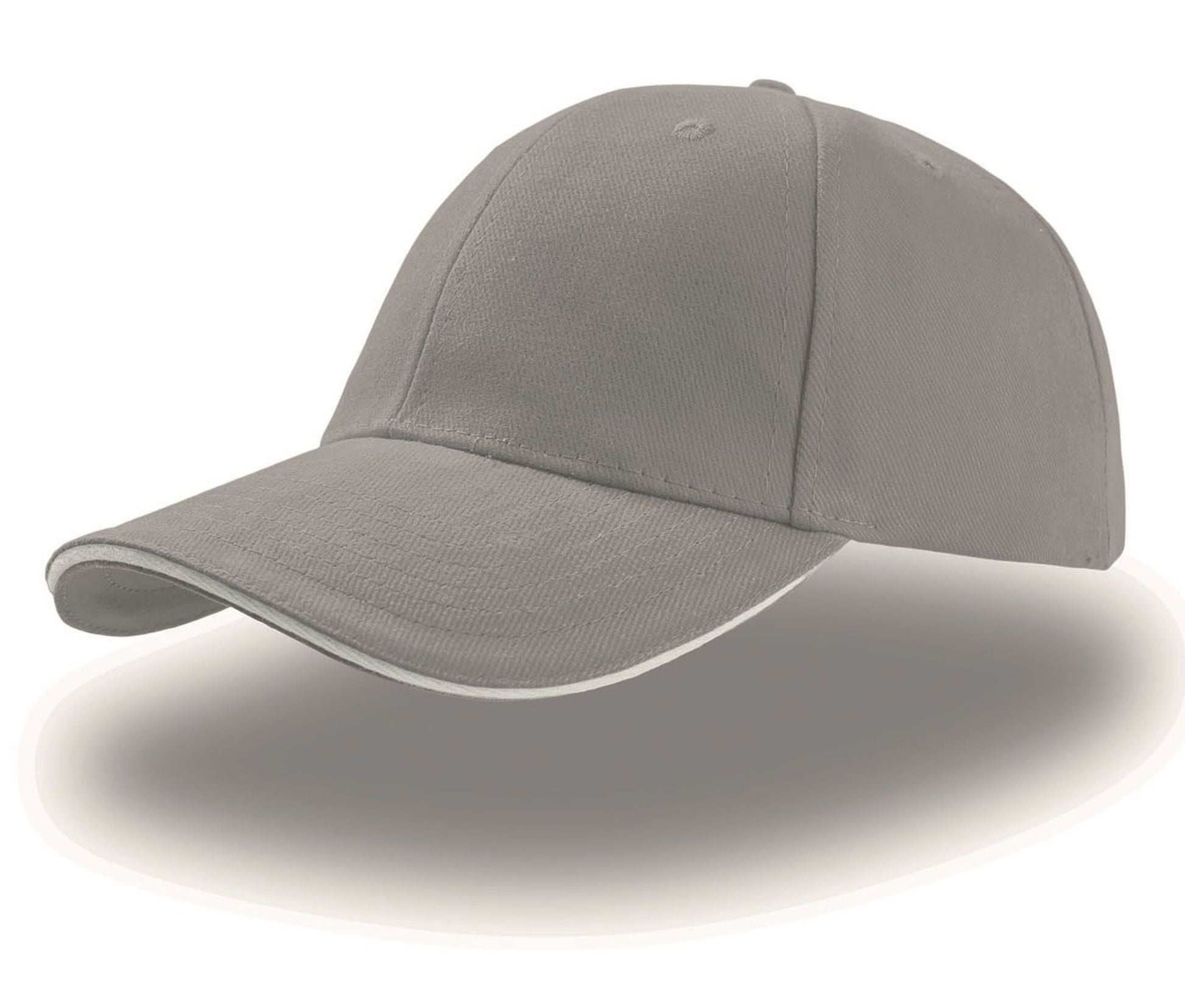 Casquette 6 Pans Sandwich - Grey/white